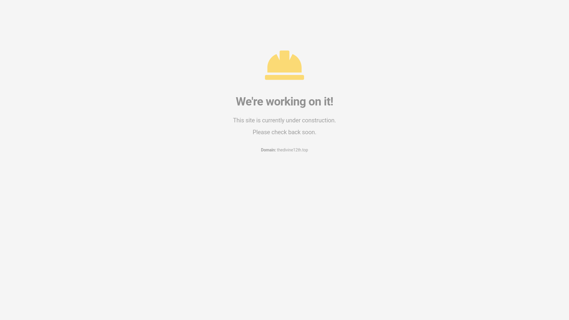 website screenshot of https://thedivine12th.top/