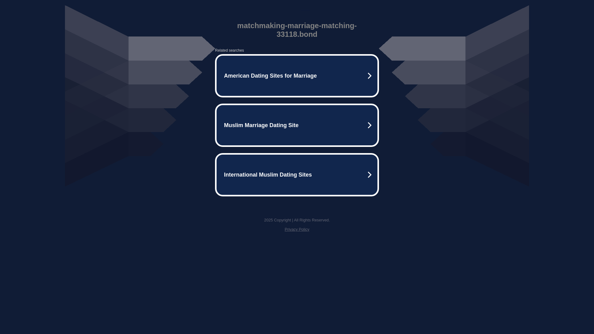 website screenshot of https://matchmaking-marriage-matching-33118.bond/