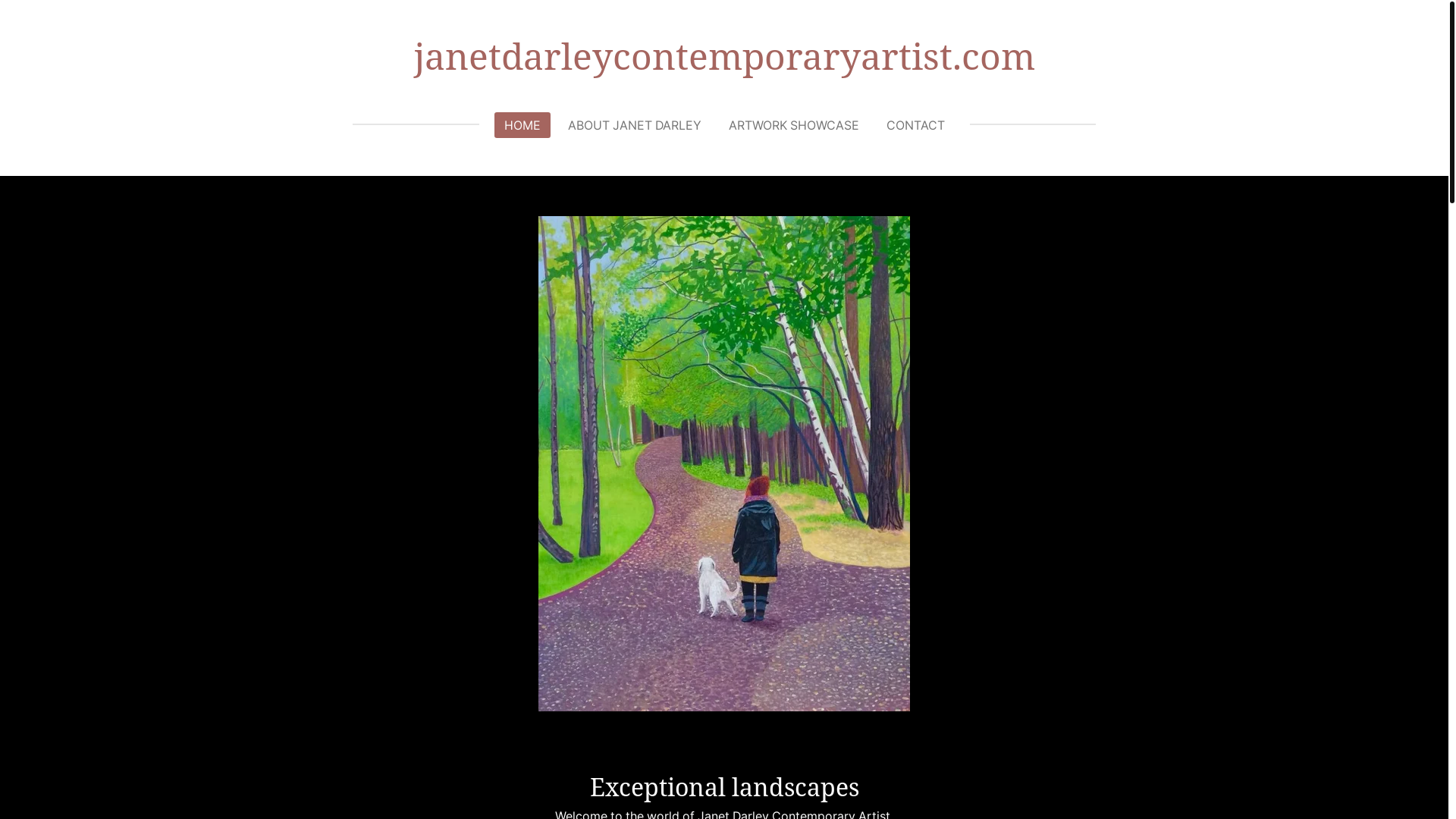 website screenshot of https://janetdarleycontemporaryartist.co.uk/