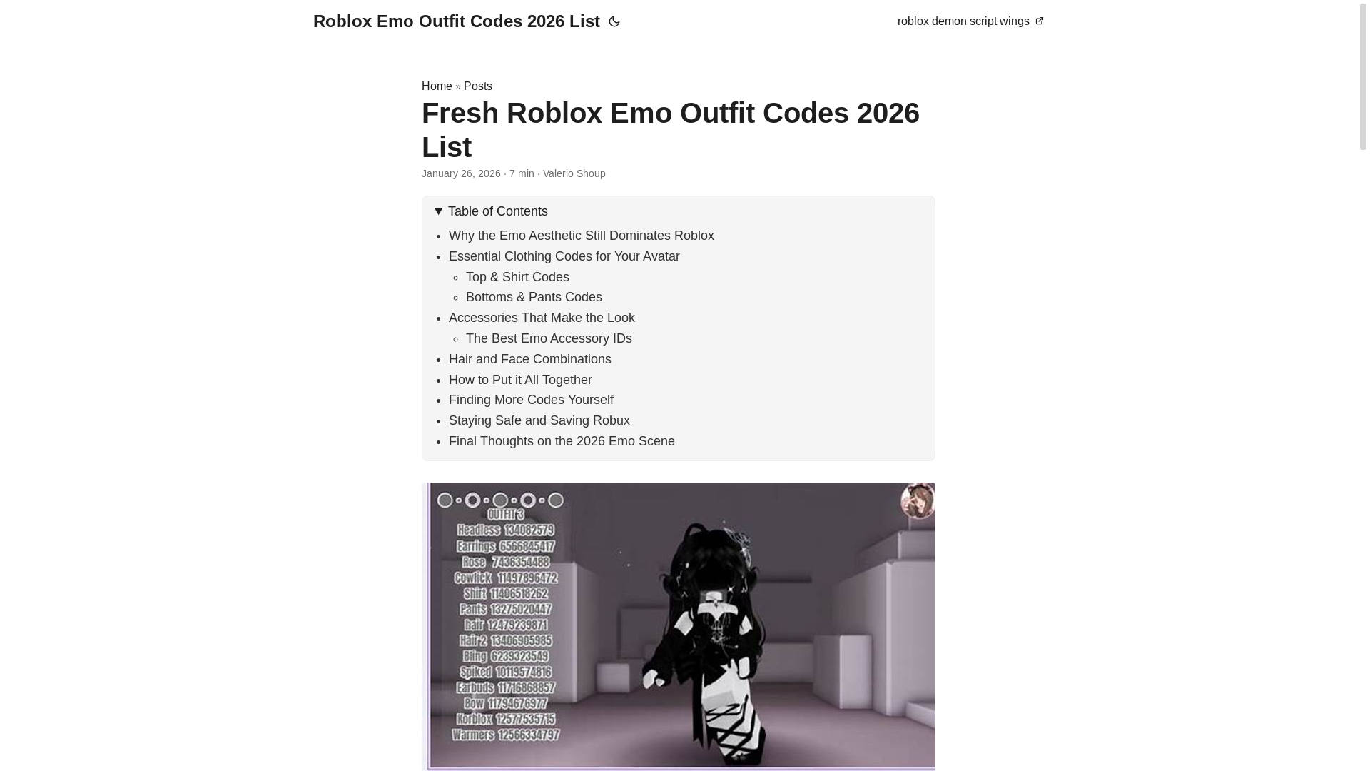 website screenshot of https://roblox-emo-outfit-codes-2026-list.pages.dev/