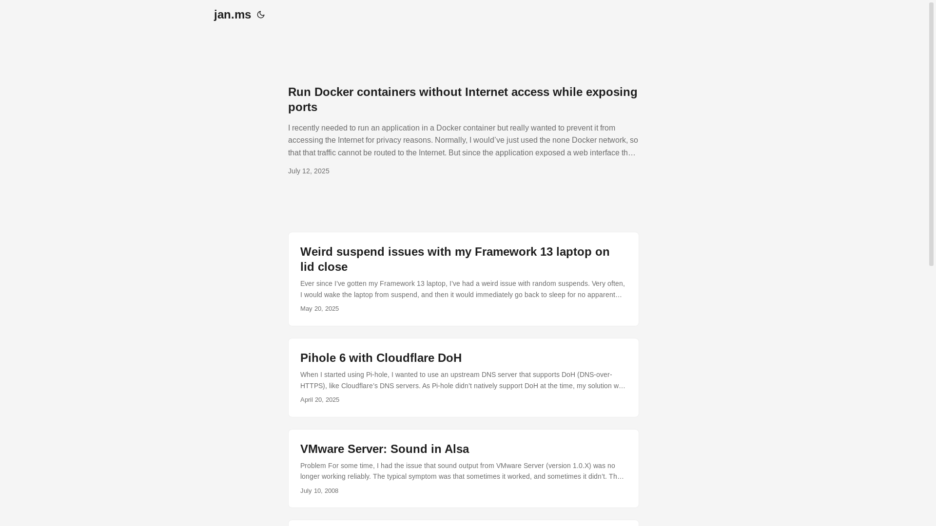 website screenshot of https://jan-ms-blog.pages.dev/