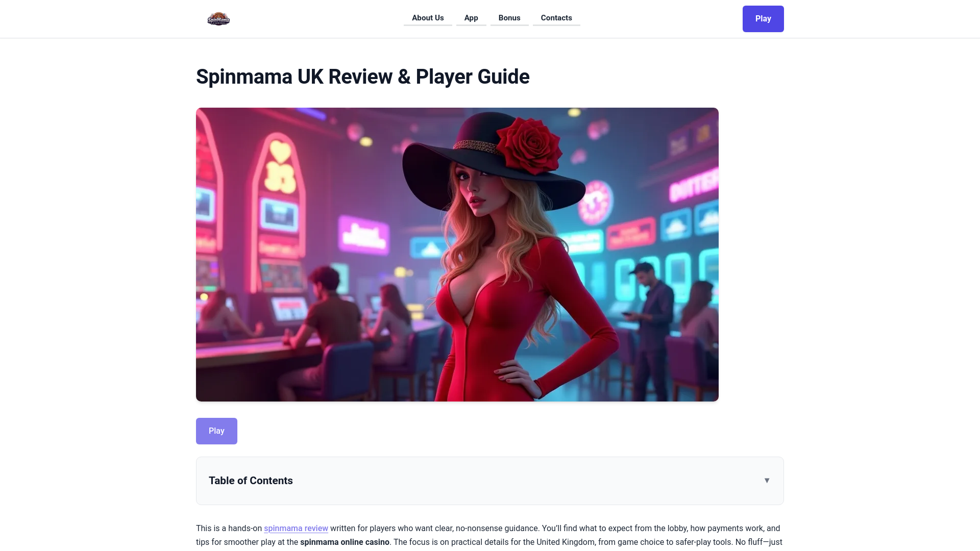 website screenshot of https://spinmama-casino-bet.pages.dev/