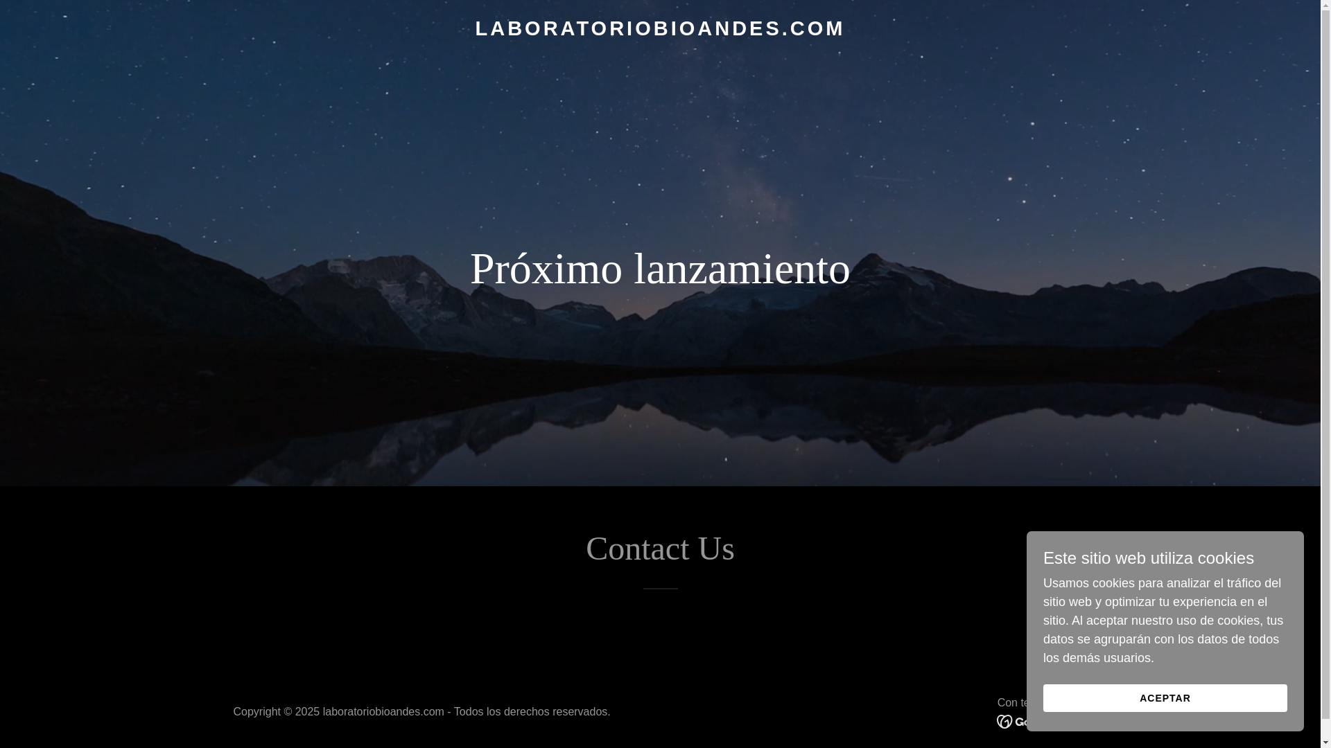 website screenshot of https://laboratoriobioandes.com/