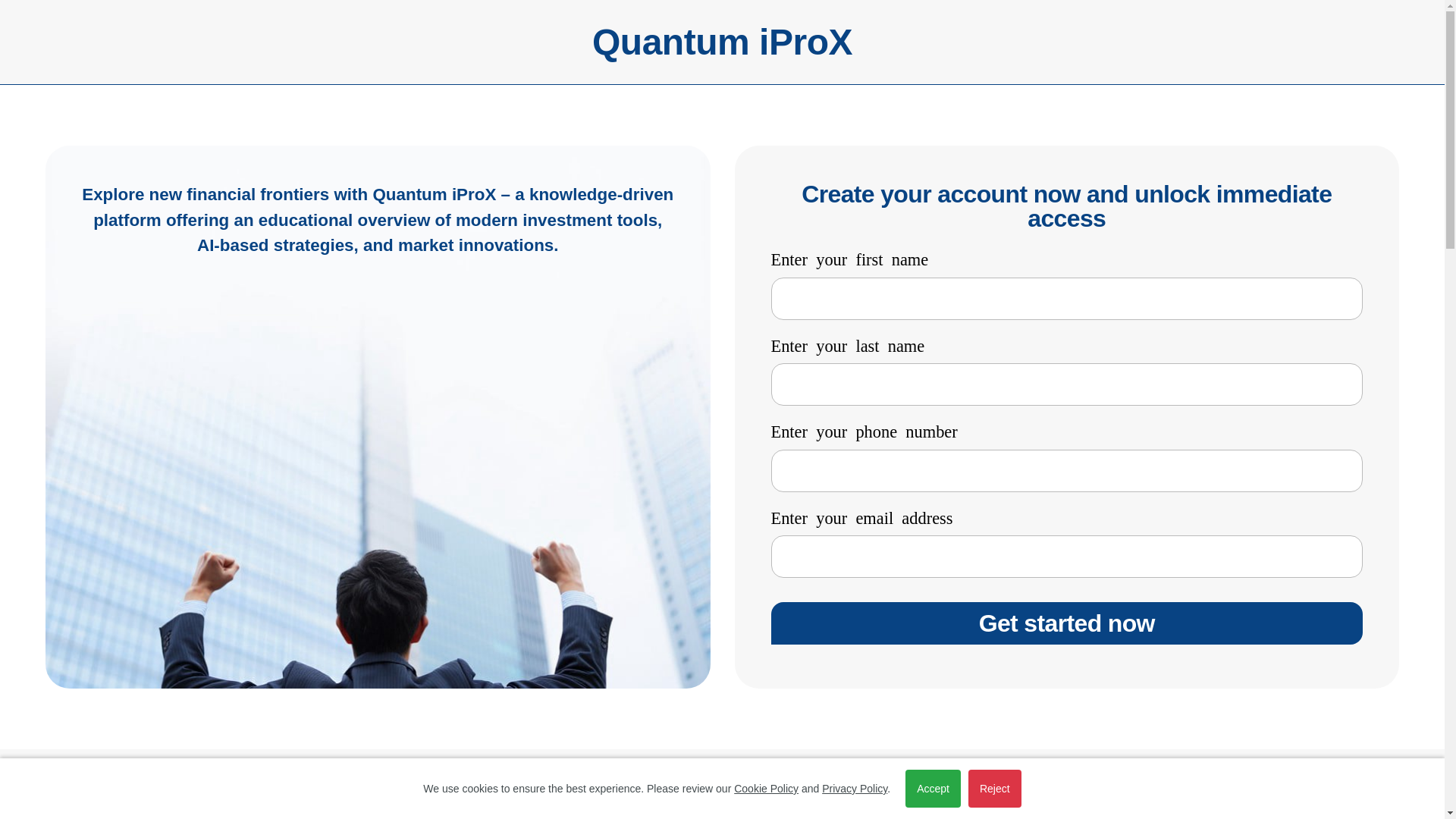 website screenshot of https://quantumiprox.com/
