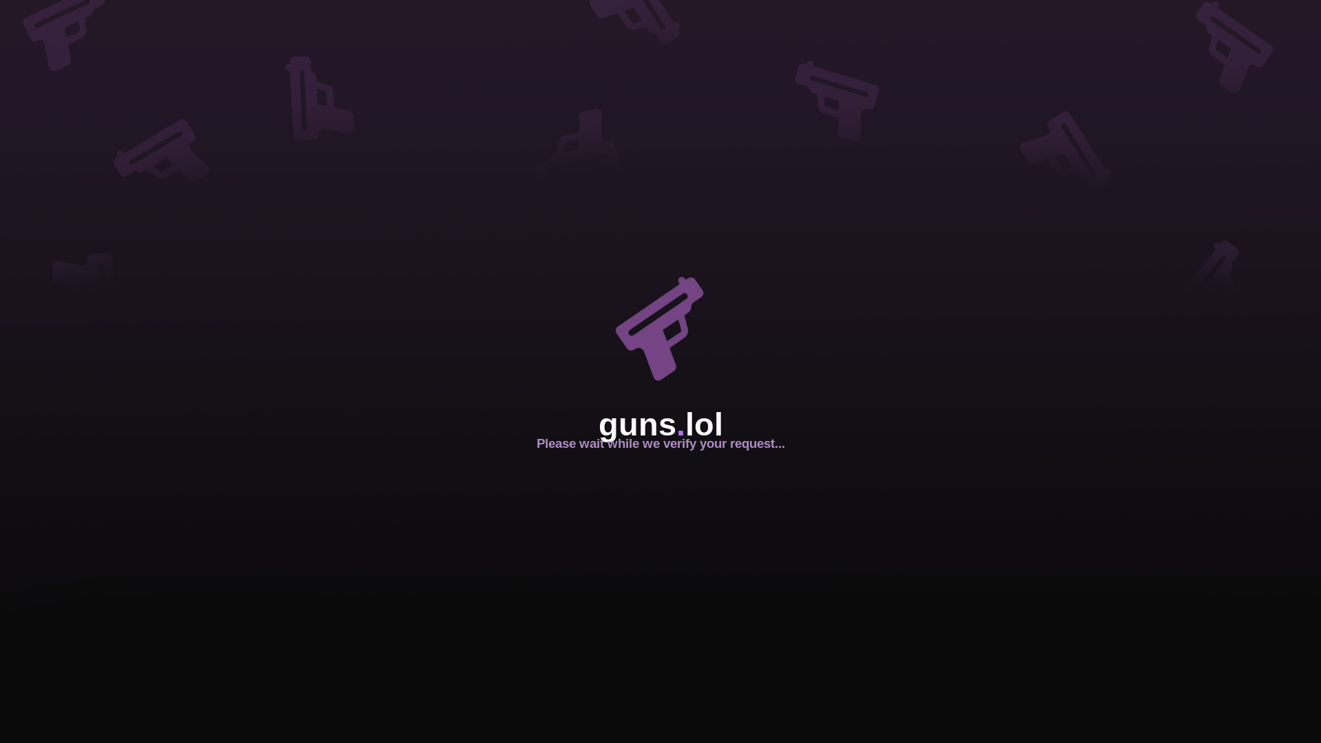 website screenshot of https://guns.lol/xiwavis