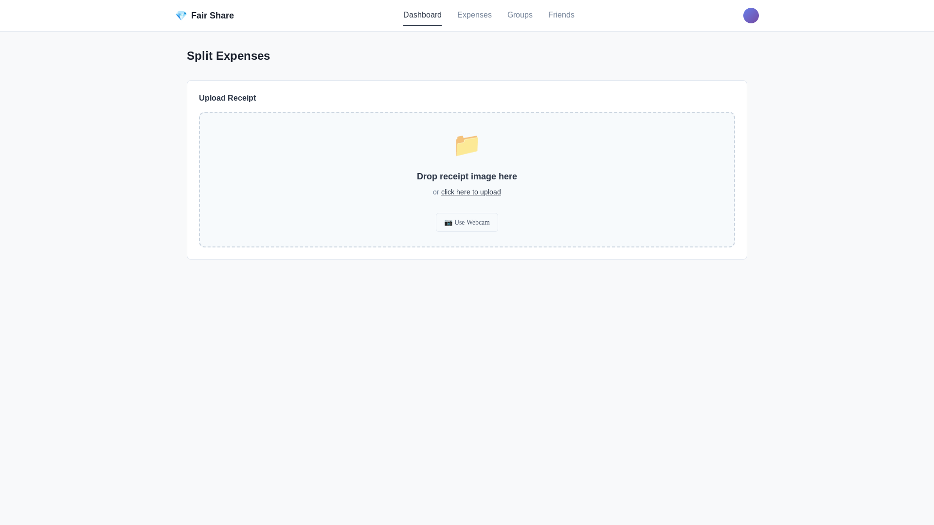 website screenshot of https://fair-share.pages.dev/