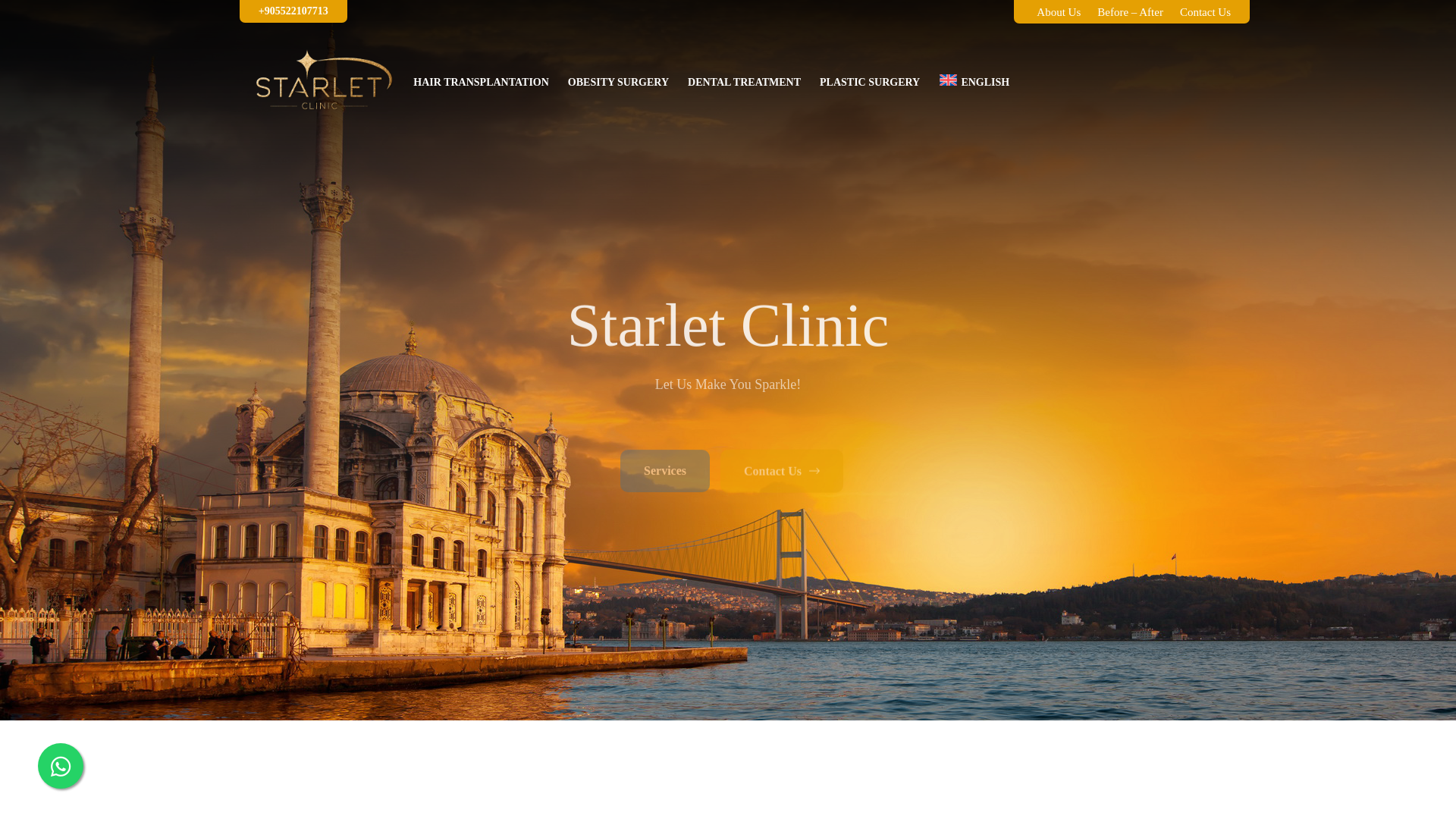 website screenshot of https://starletclinic.net