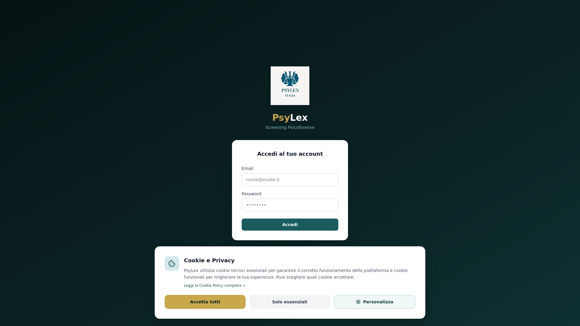 website screenshot of https://screening-psylex.com/