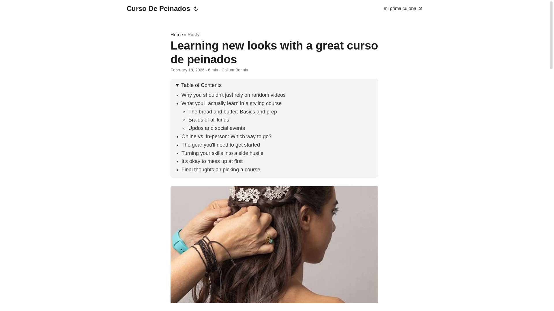 website screenshot of https://curso-de-peinados.pages.dev/