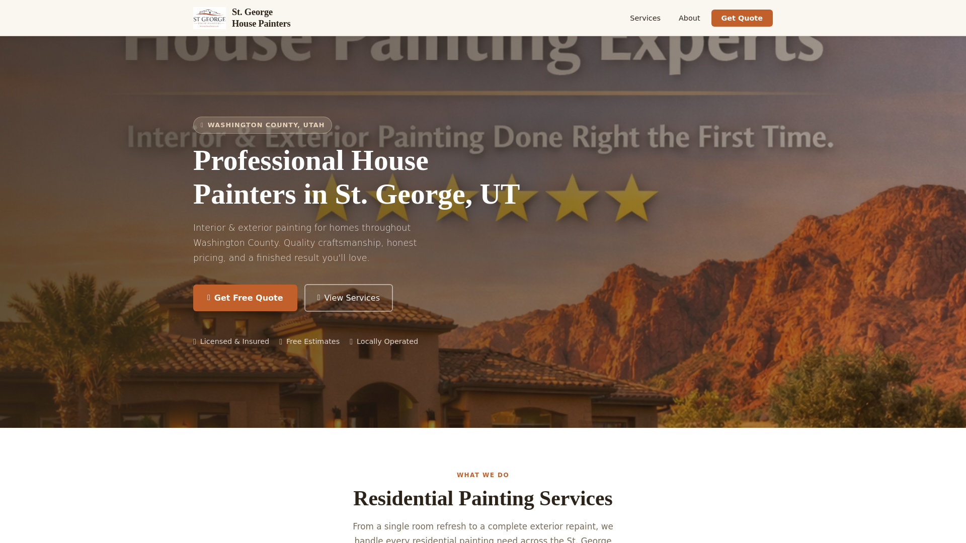website screenshot of https://stgeorgehousepainters-com.pages.dev/