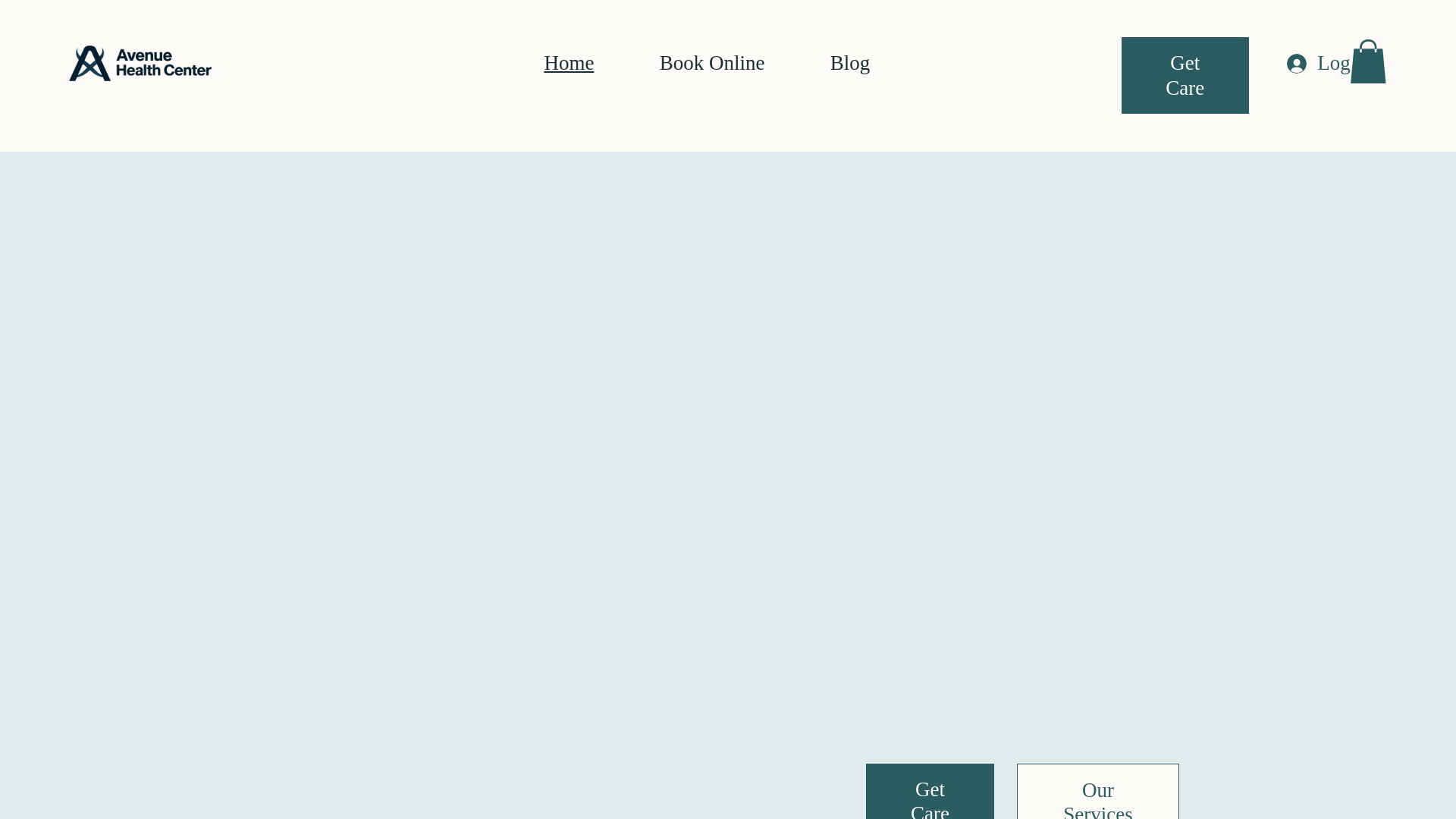 website screenshot of https://avenuehealthcenter.com/
