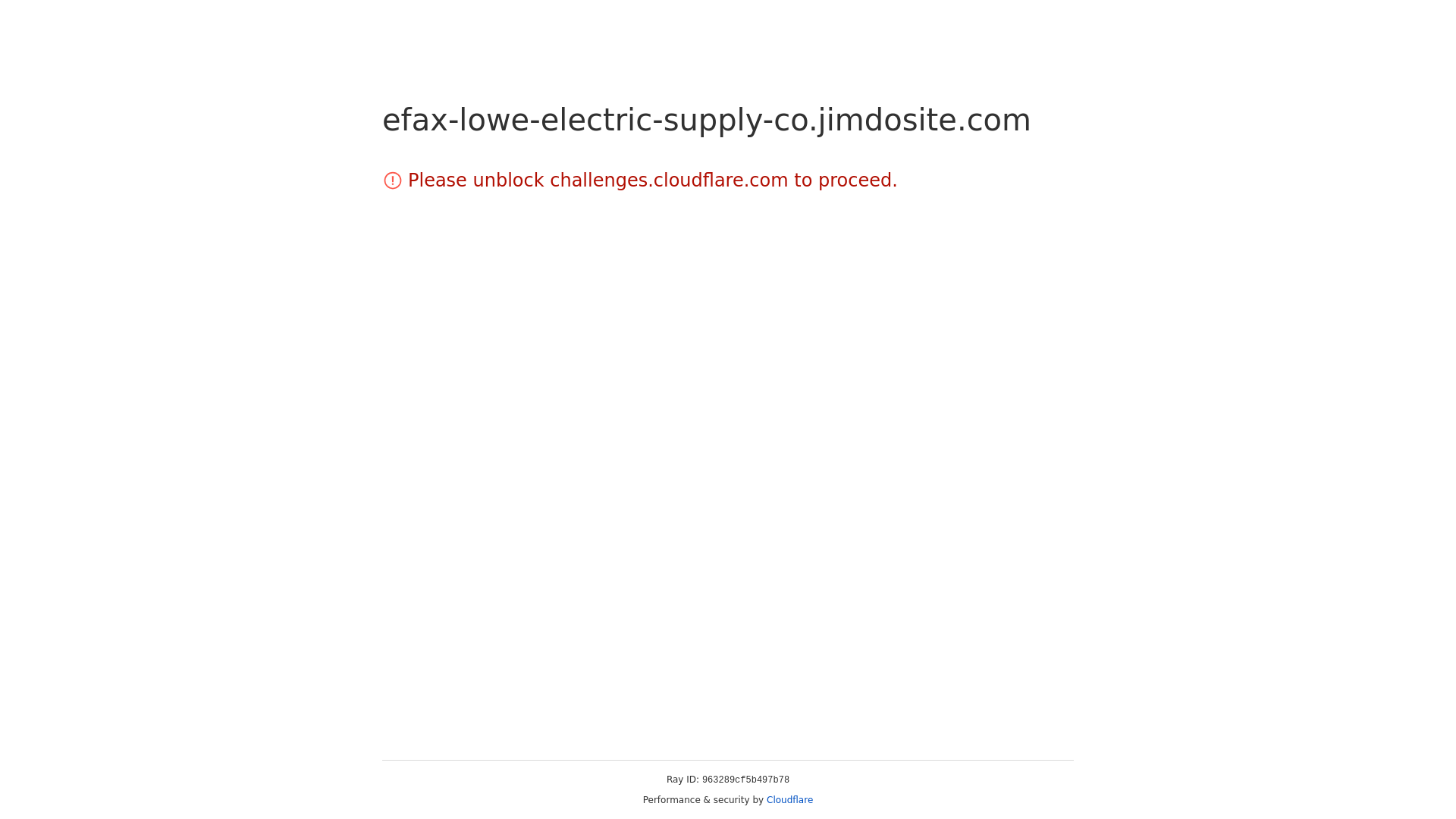 website screenshot of https://efax-lowe-electric-supply-co.jimdosite.com/