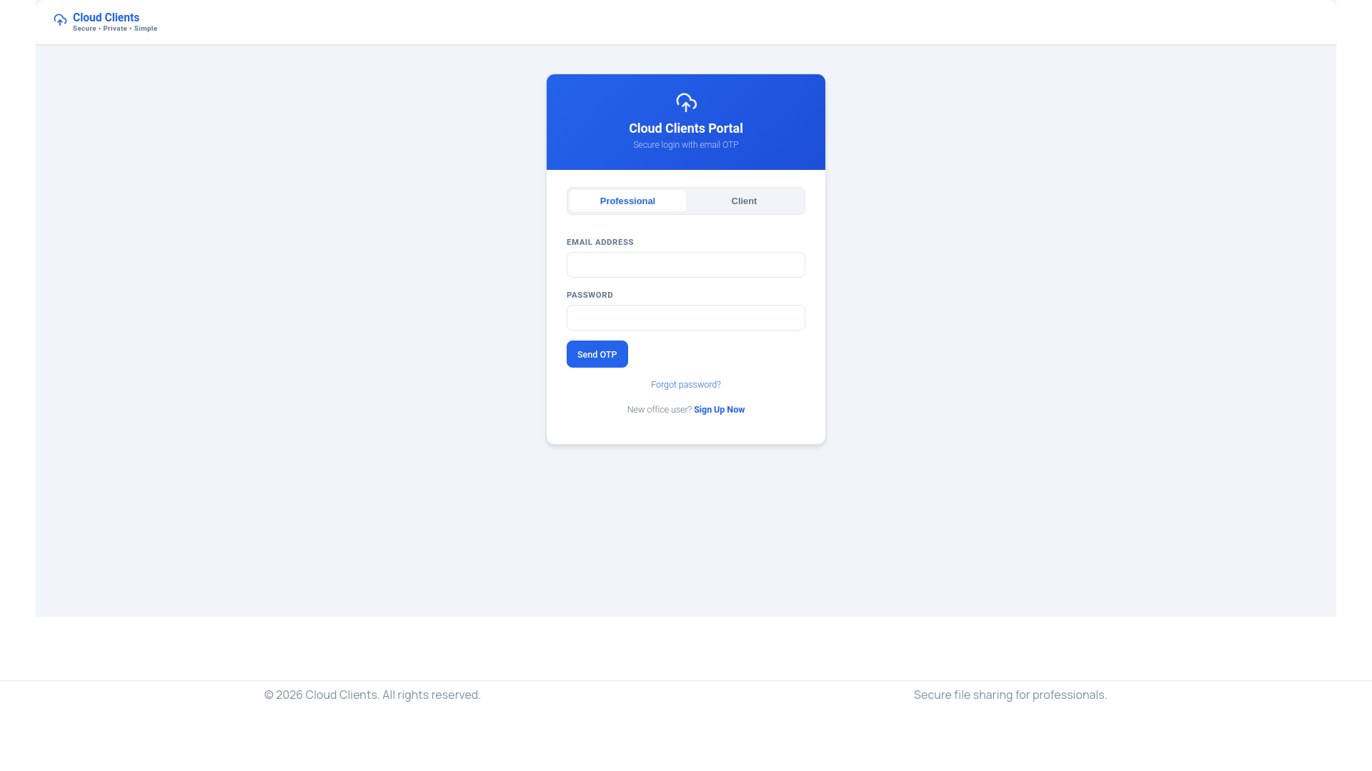 website screenshot of https://cloudclients.in/