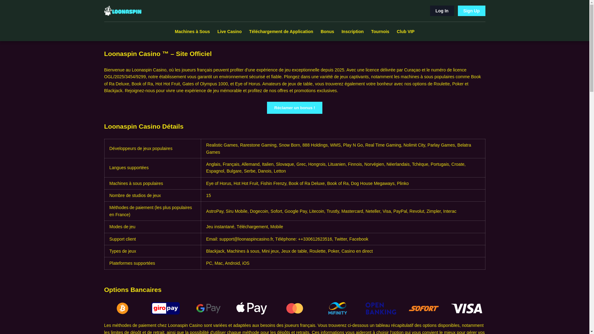 website screenshot of https://loonaspincasino-fr.pages.dev/
