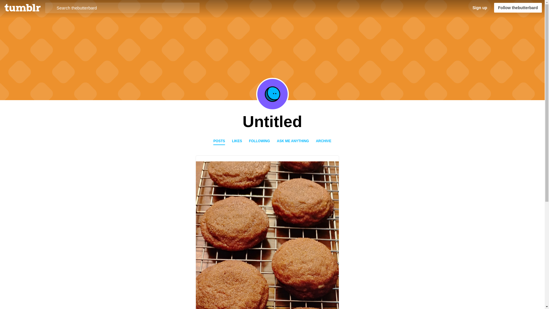 website screenshot of https://thebutterbard.blog/