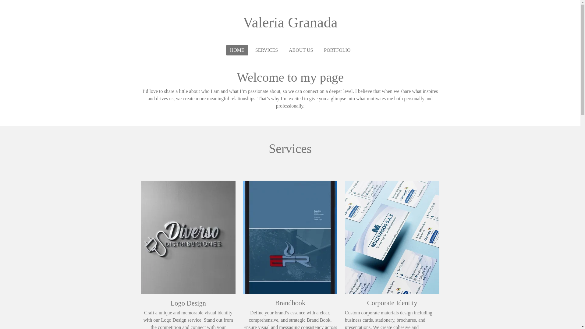 website screenshot of https://valeriagranada.com/