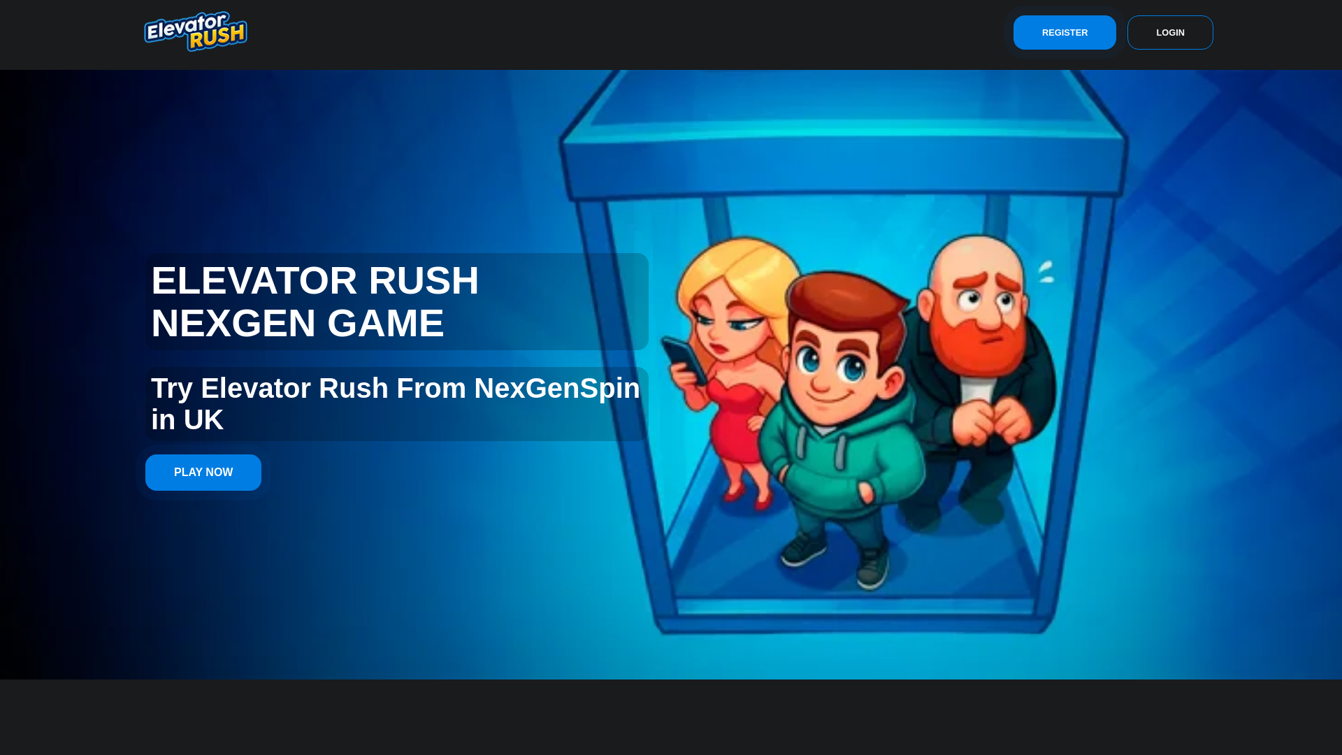 website screenshot of https://elevator-rush-com.pages.dev/