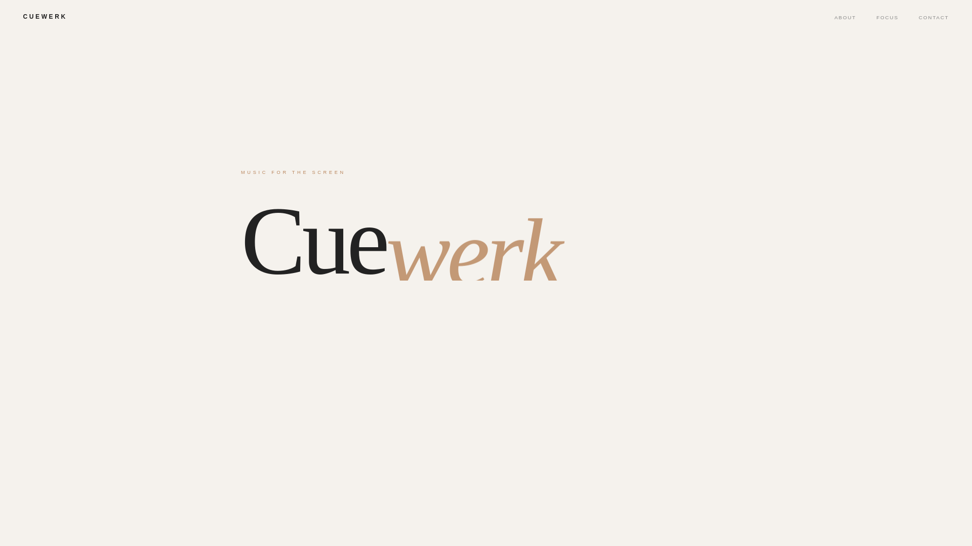 website screenshot of https://cuewerk.com/