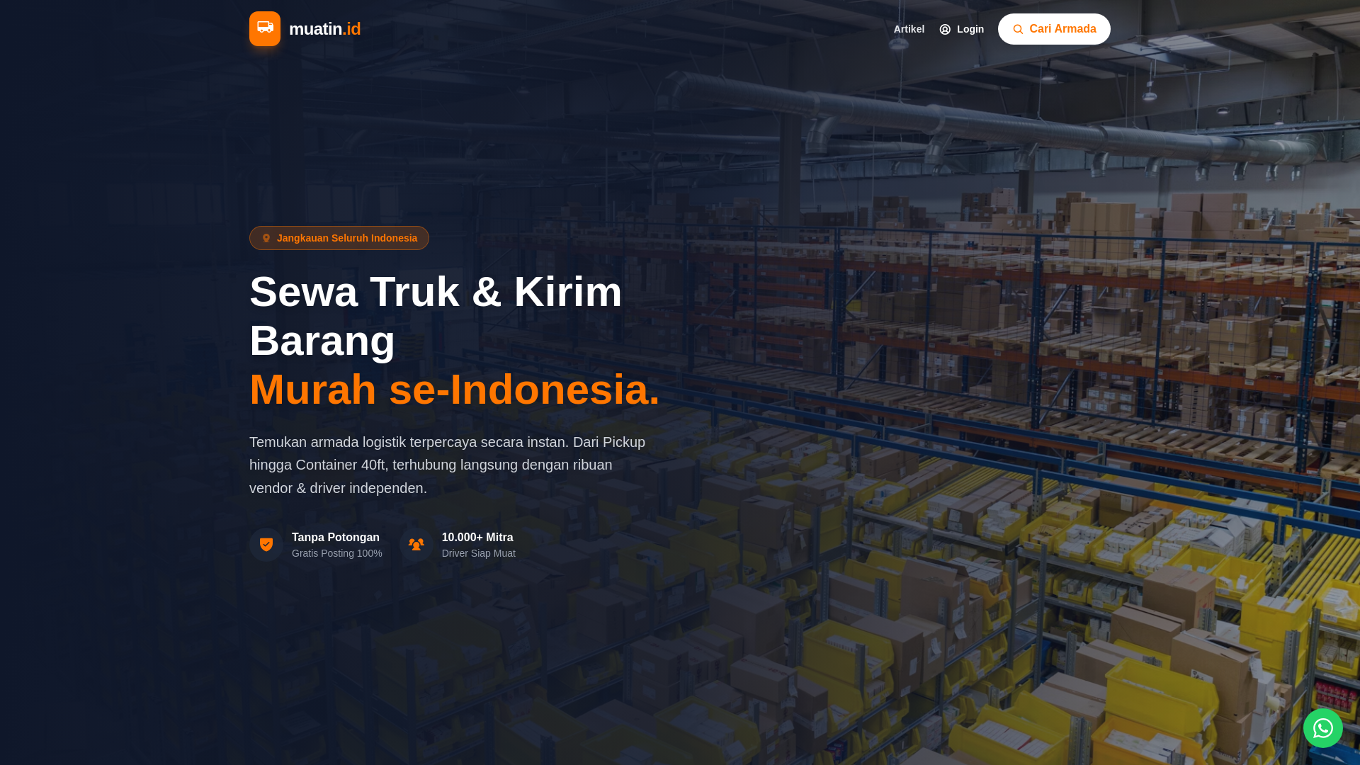 website screenshot of https://muatin.id/