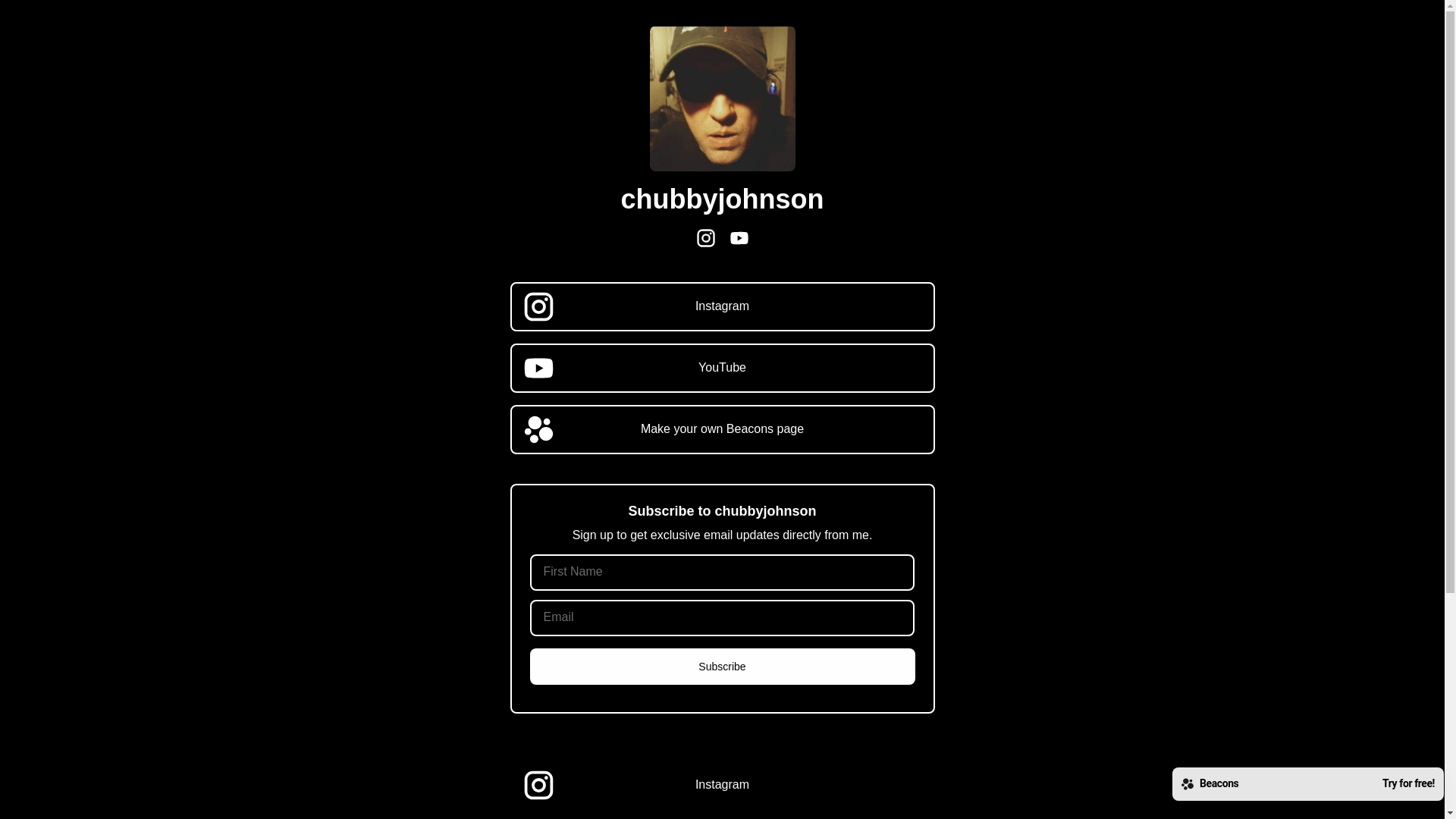 website screenshot of https://chubbyjohnson.com/