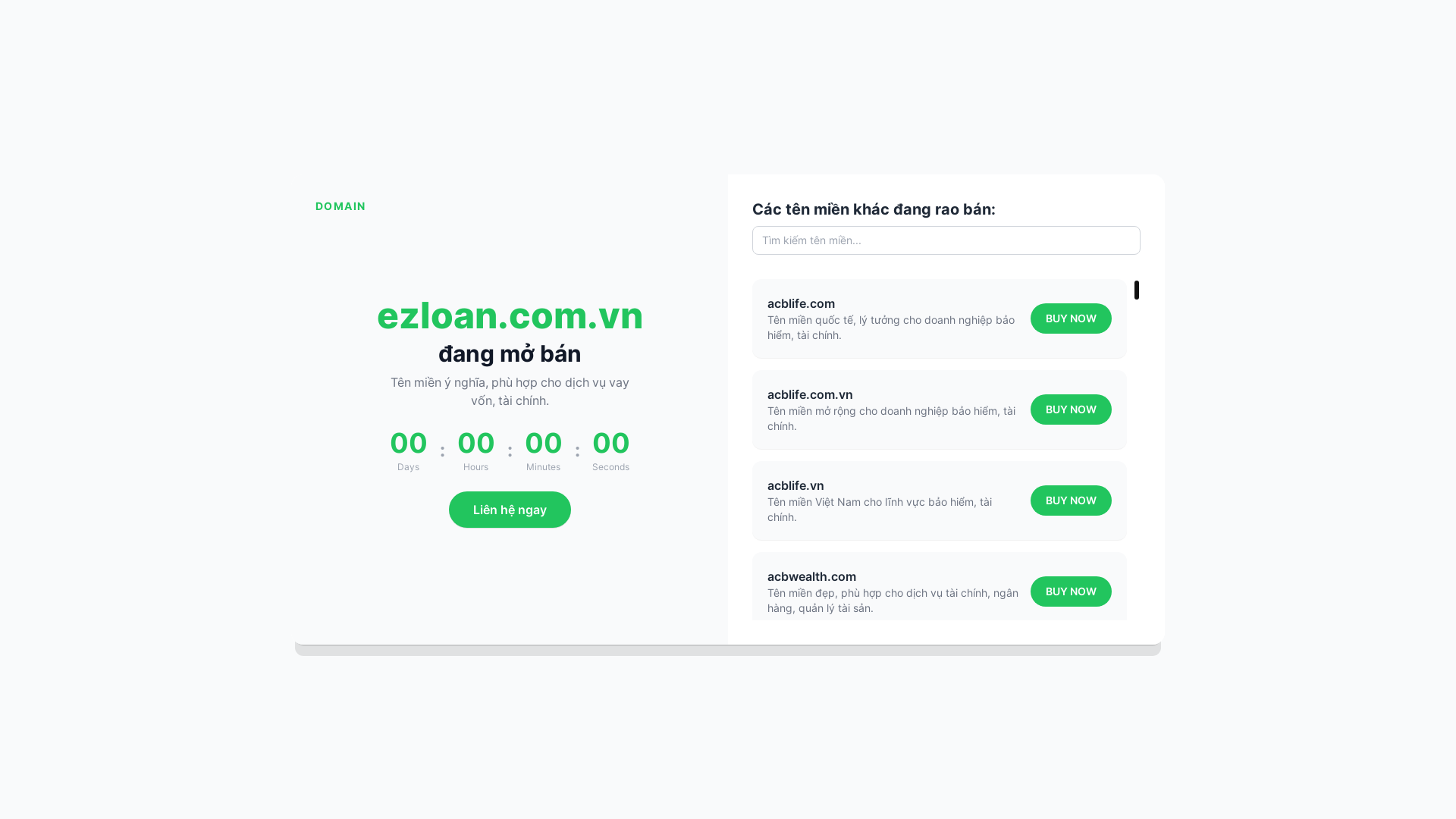 website screenshot of https://ezloan.com.vn/
