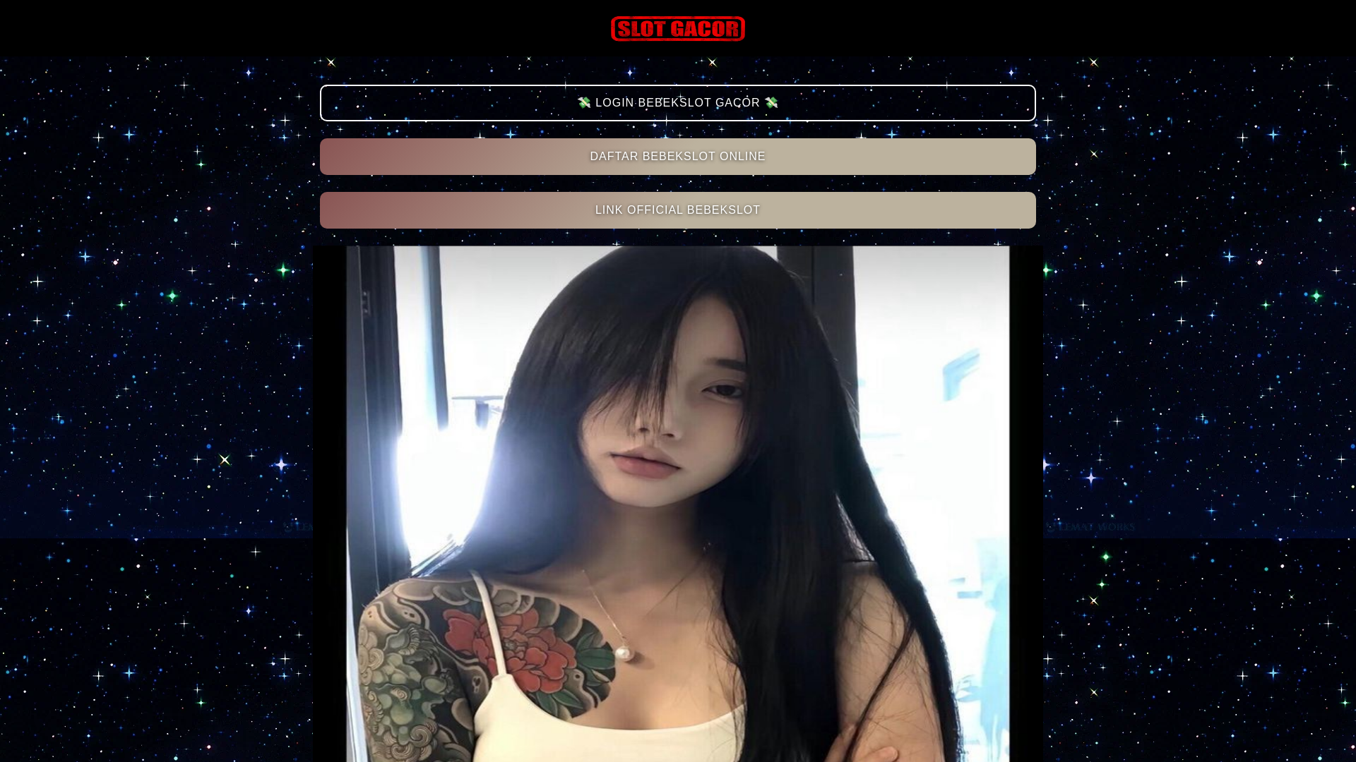 website screenshot of https://bebekslot.pages.dev/