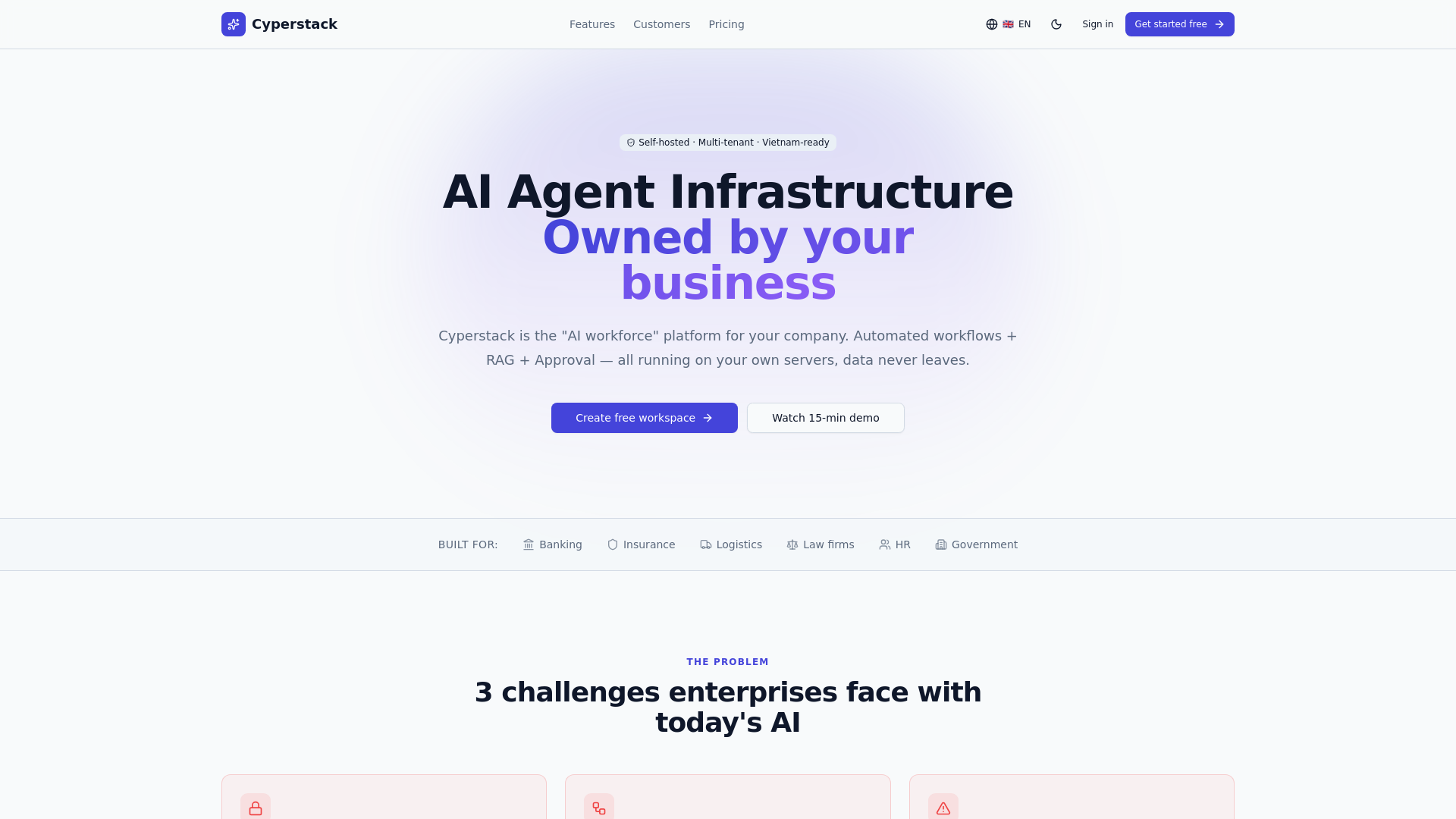 website screenshot of https://cyperstackvn.com/