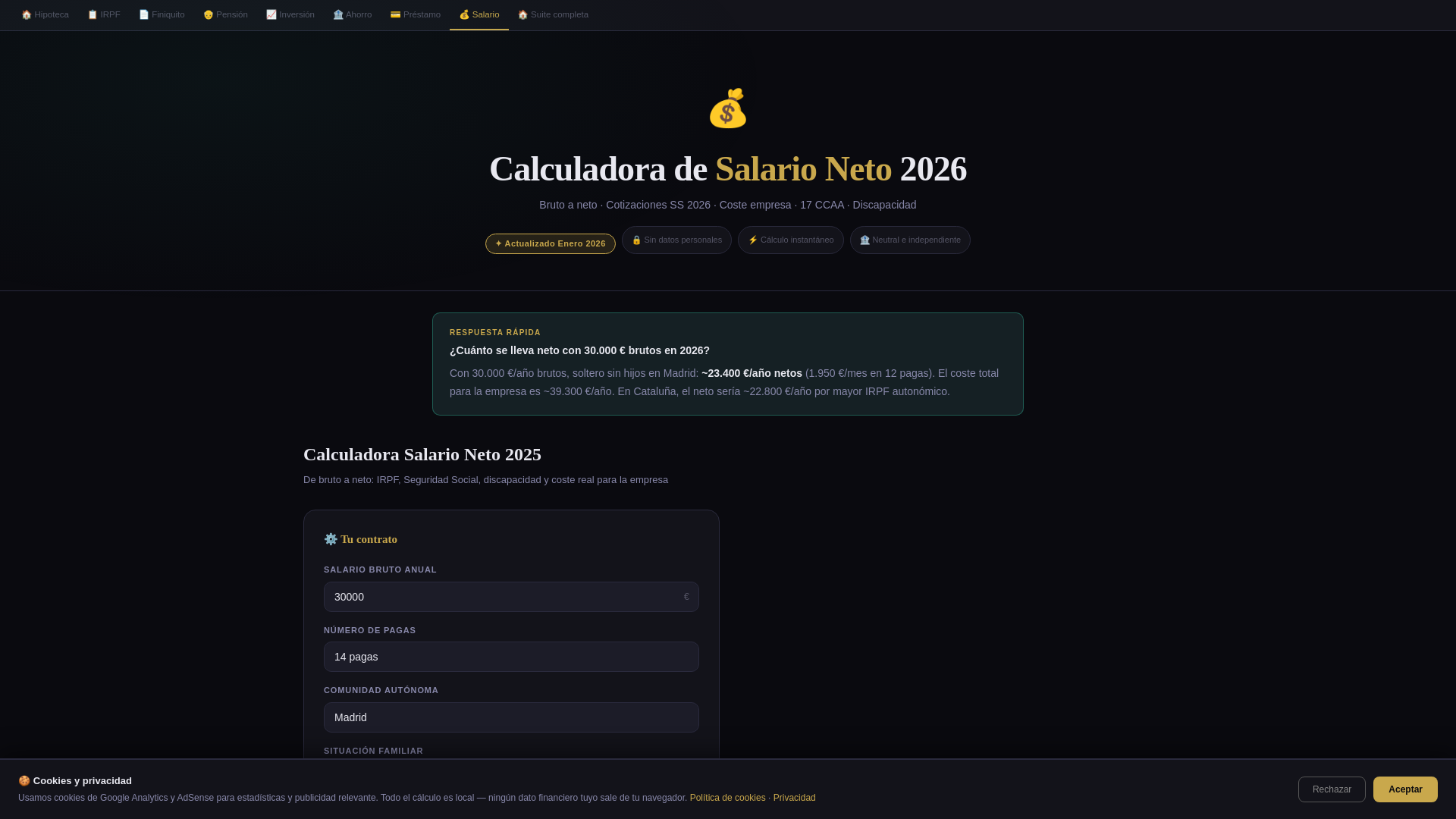 website screenshot of https://calculadora-salario.com/