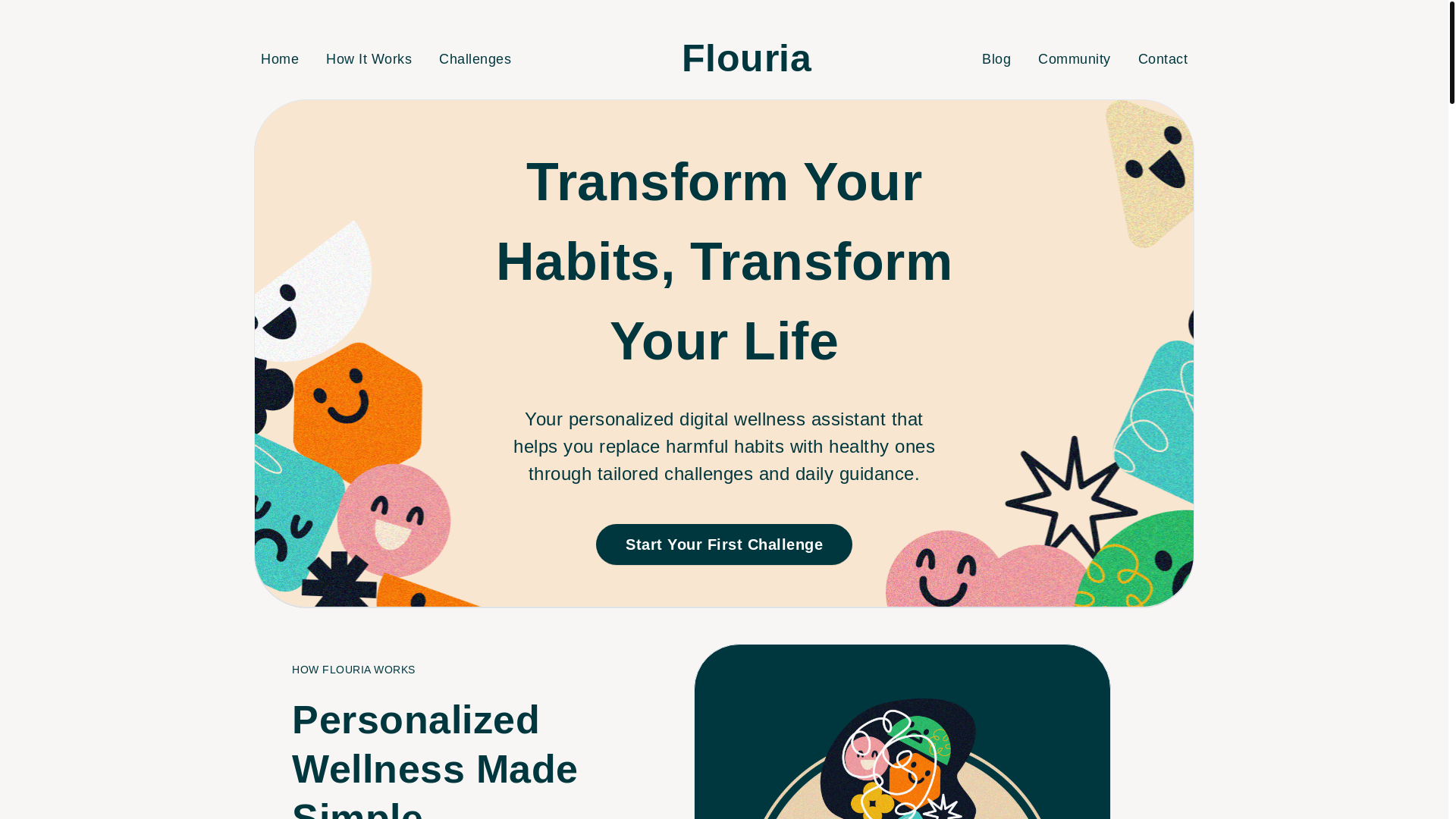 website screenshot of https://flouria-website.pages.dev/