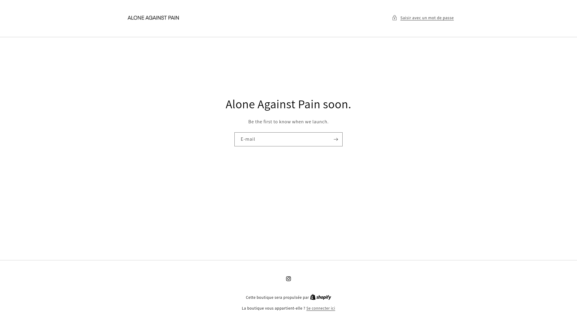 website screenshot of https://aloneagainstpain.com/