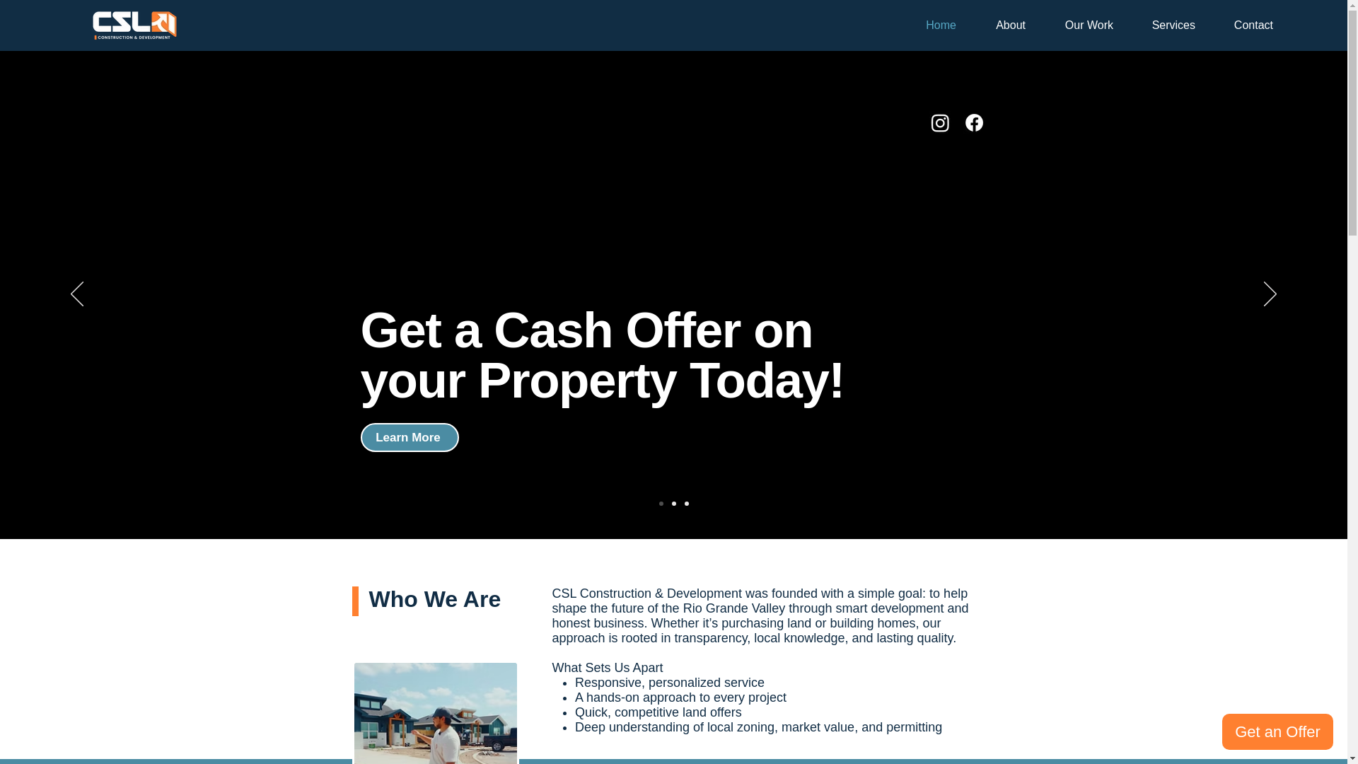 website screenshot of https://cslconstruction.net/