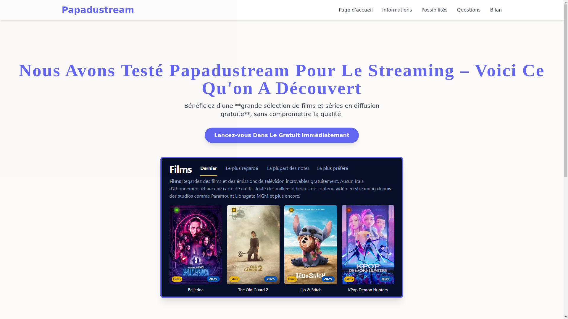 website screenshot of https://papadustream-nylt.pages.dev/