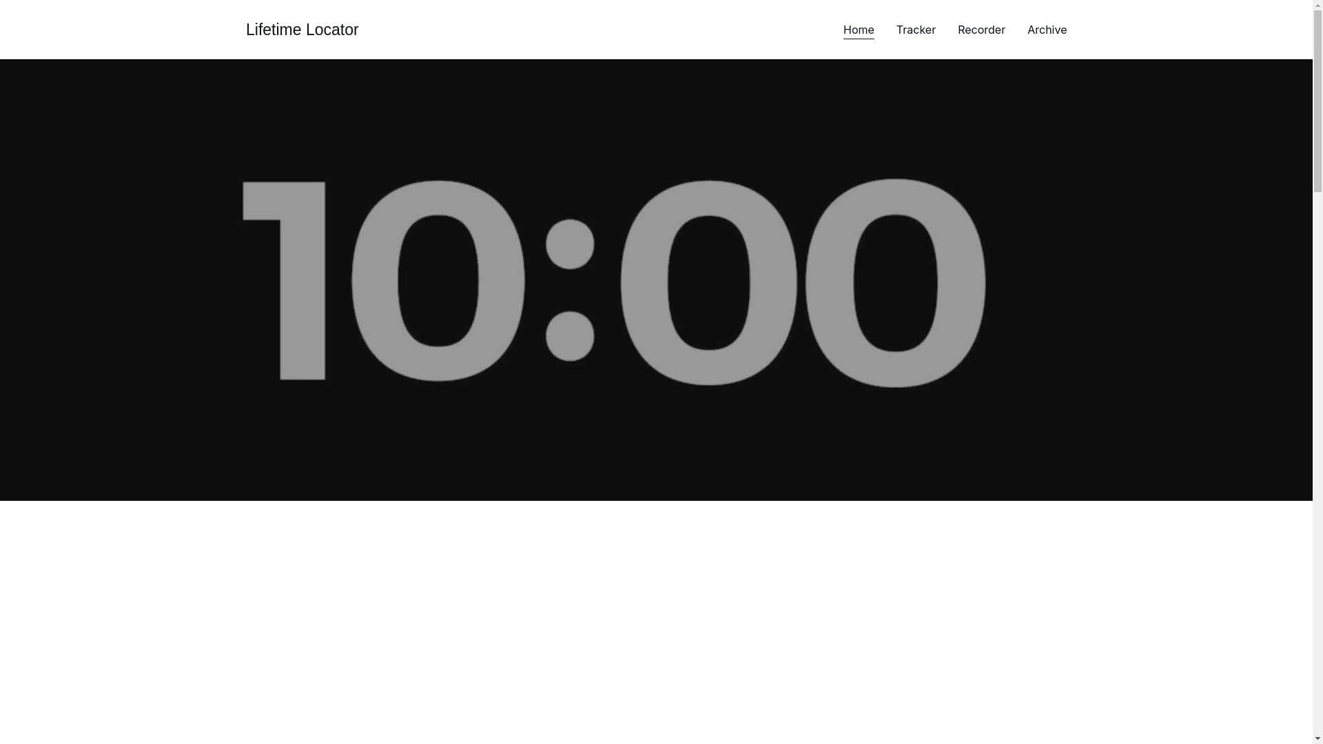 website screenshot of https://lifetimelocator.com/