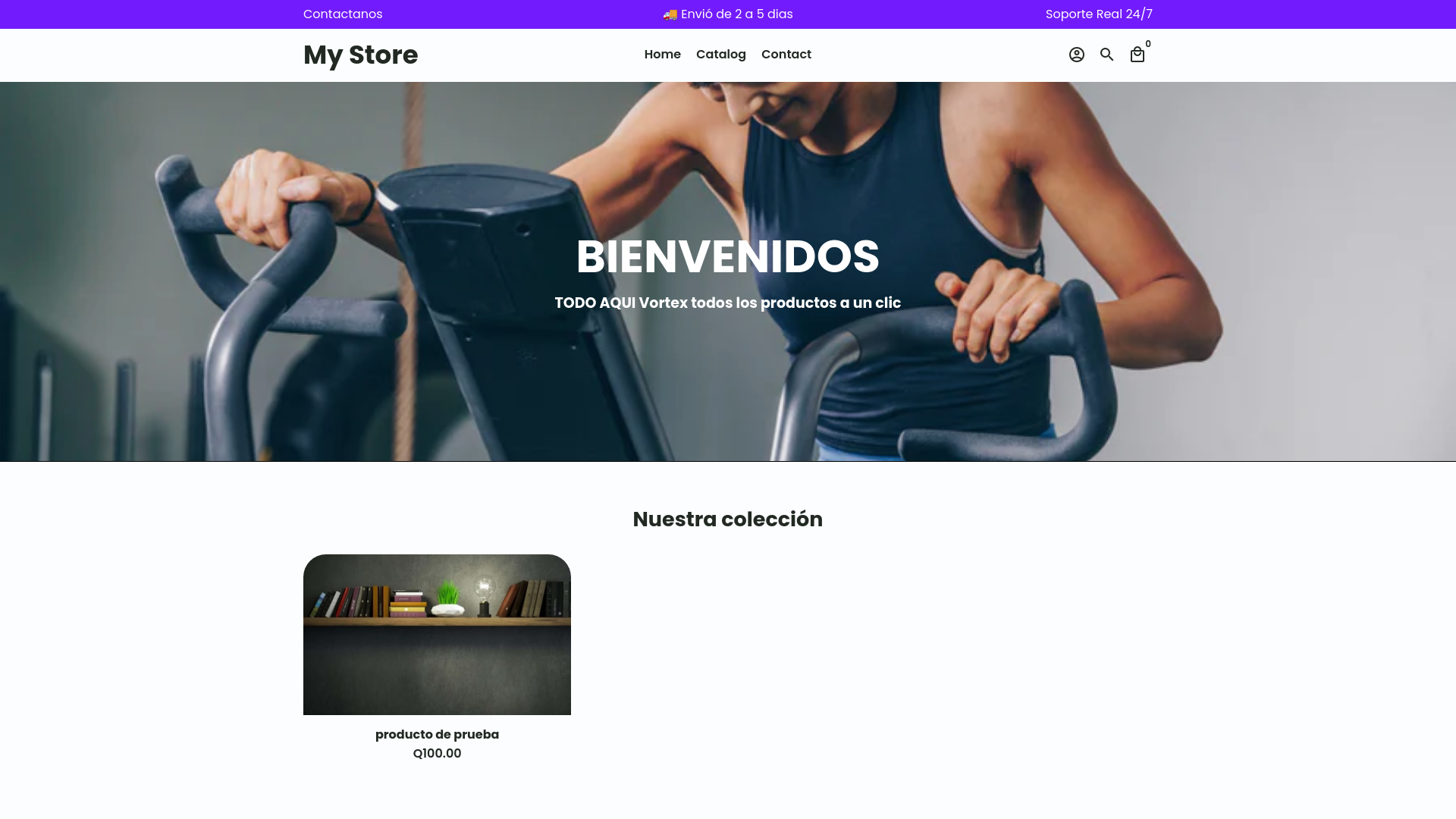 website screenshot of https://vortexathletic.com/