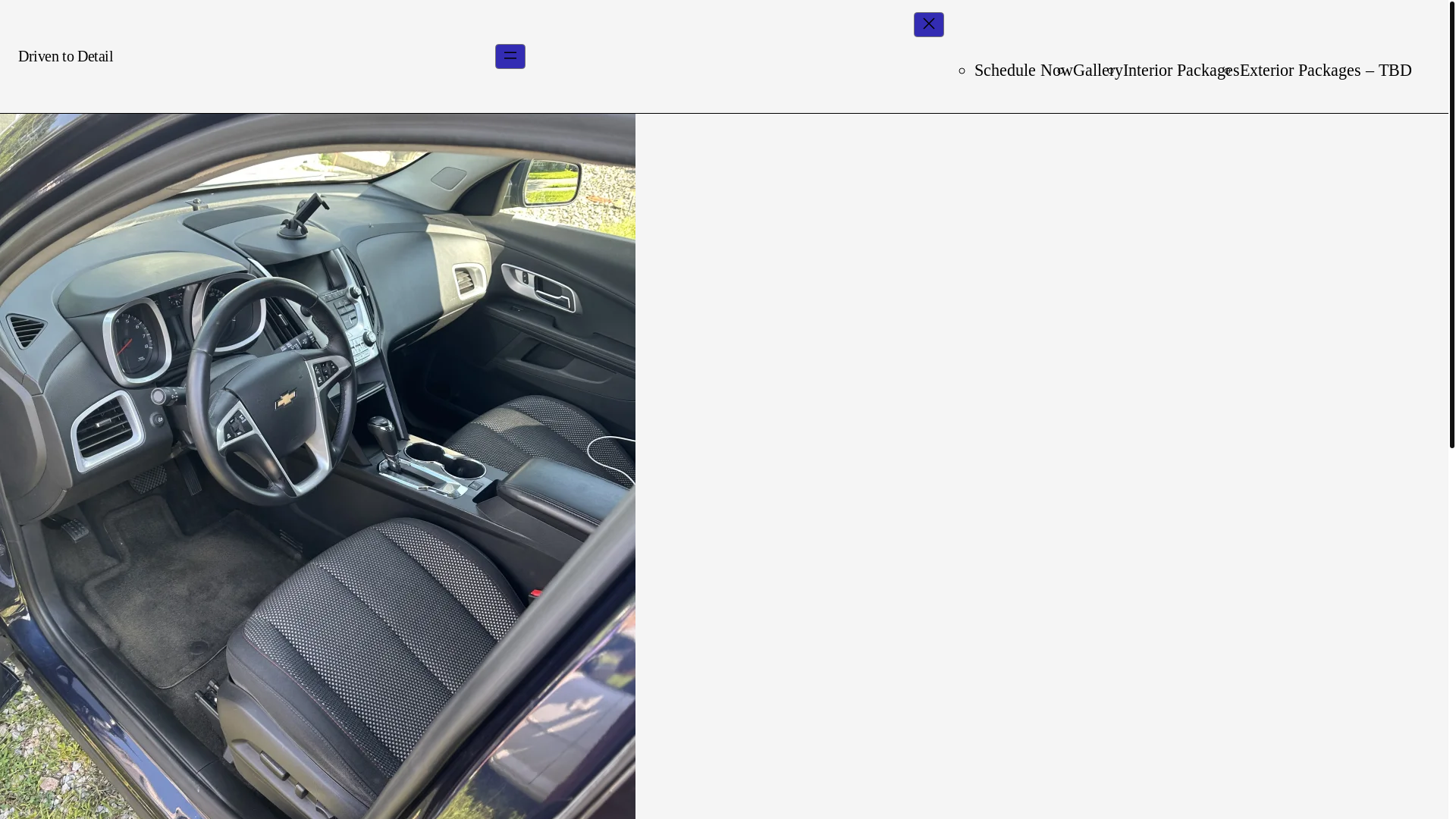 website screenshot of https://driventodetailmuncie.com/