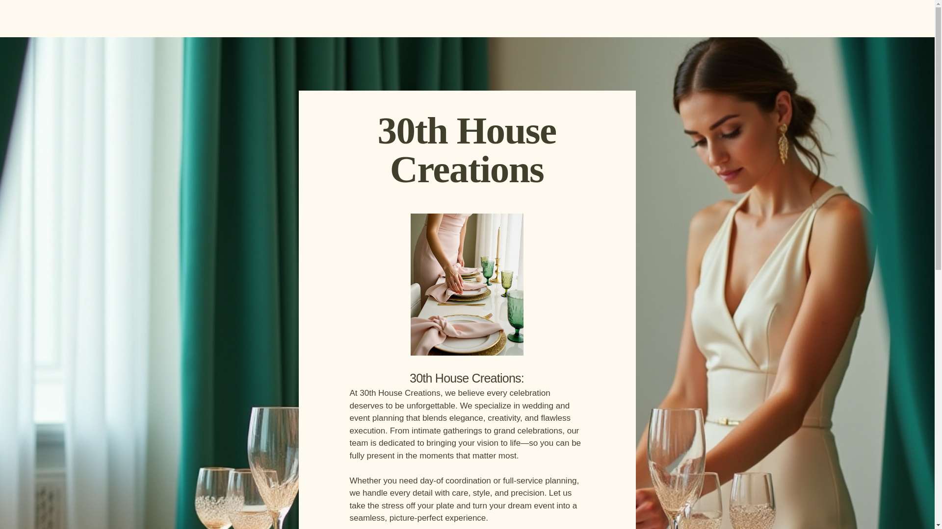 website screenshot of https://30thhousecreations.com/