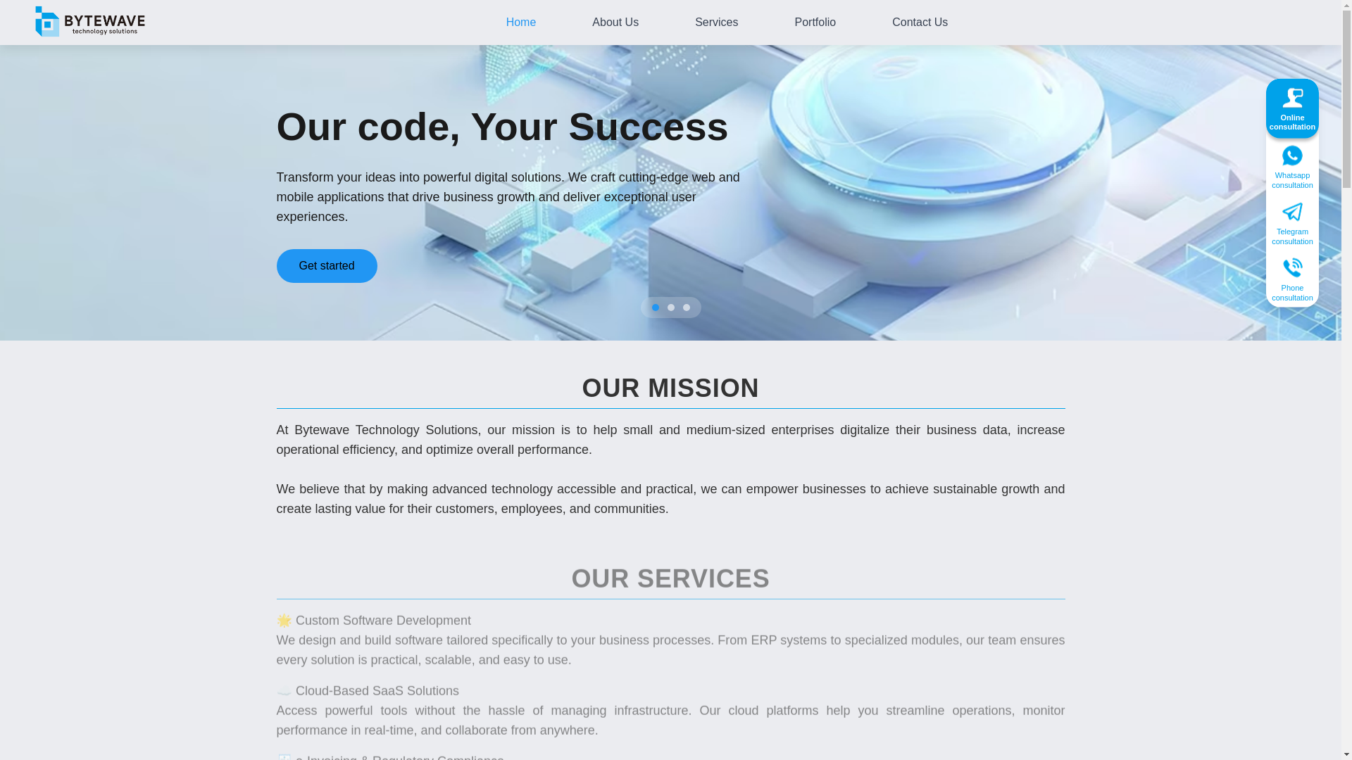 website screenshot of https://bytewave-8s7.pages.dev/
