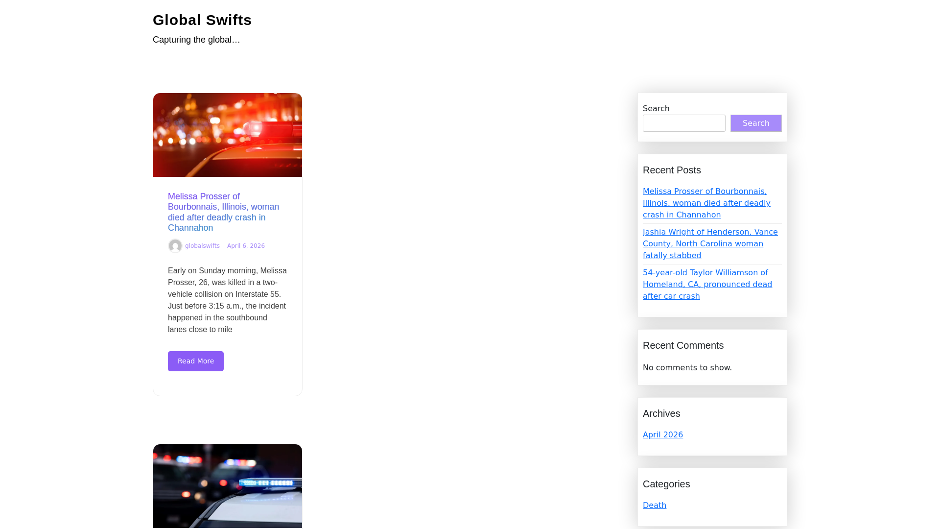 website screenshot of https://globalswifts.com.ng