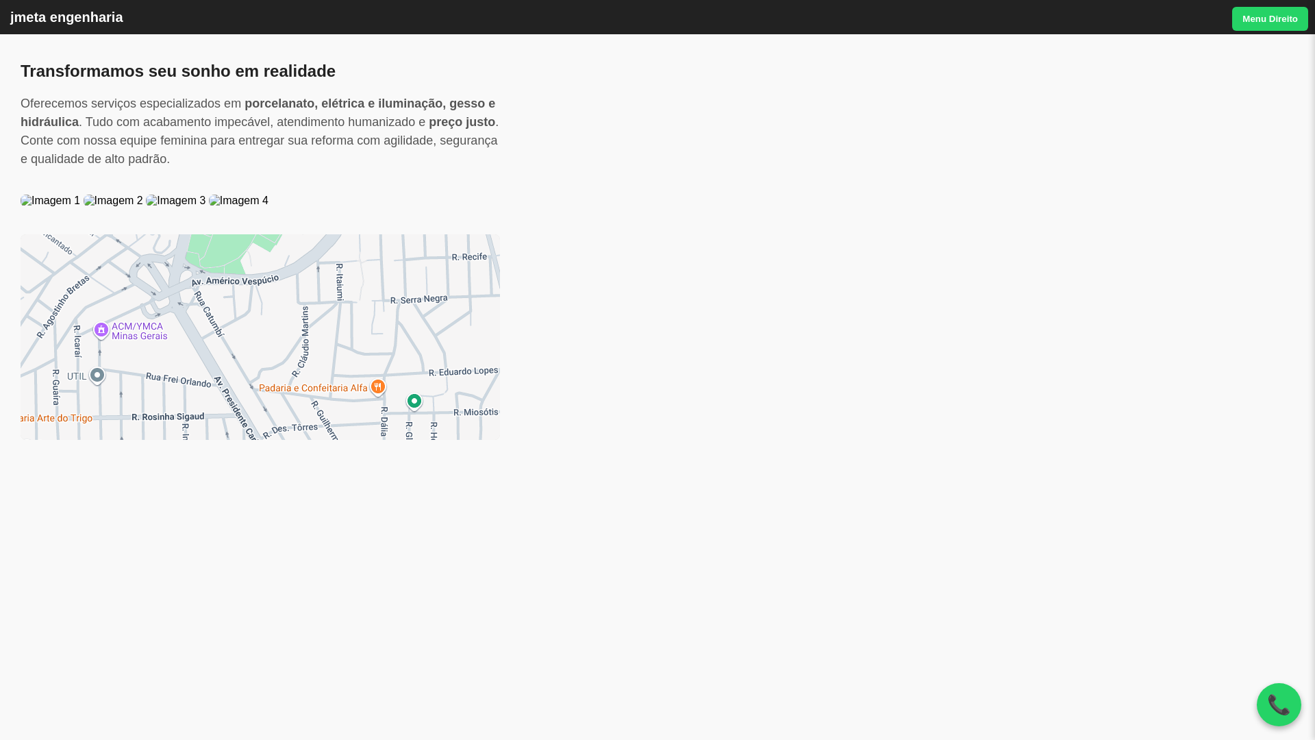 website screenshot of https://jmetaengenharia.com.br/