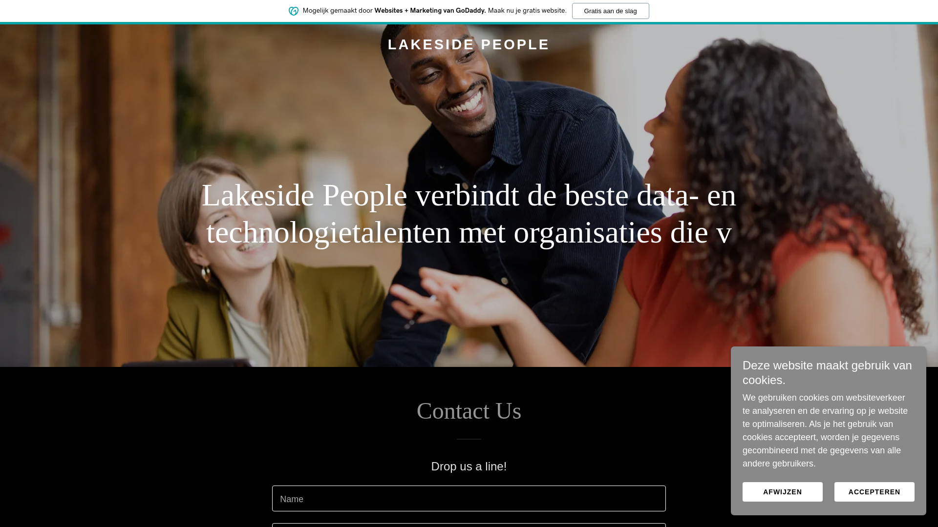 website screenshot of https://lakesidepeople.nl