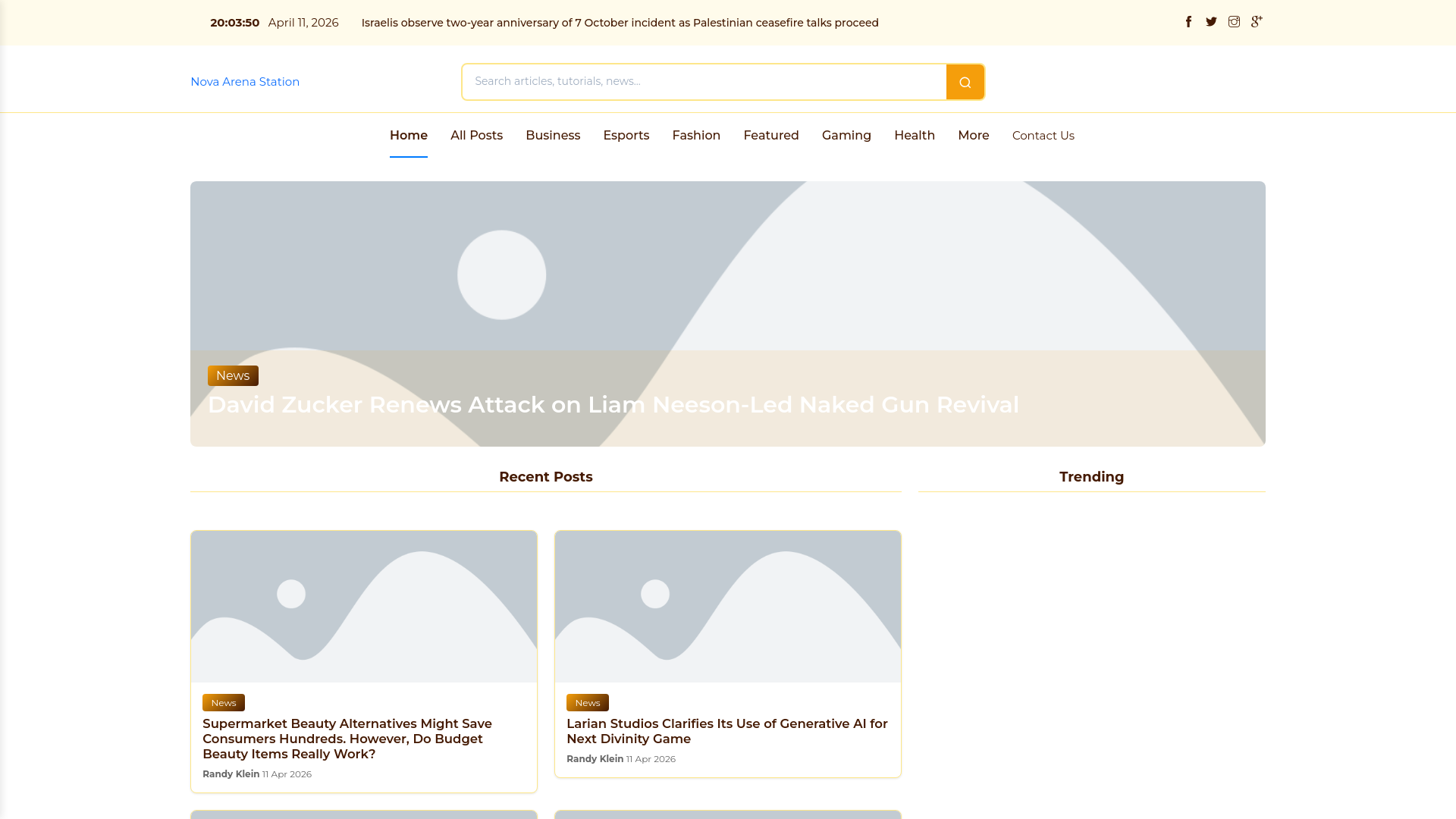 website screenshot of https://novaarenastation.nl/