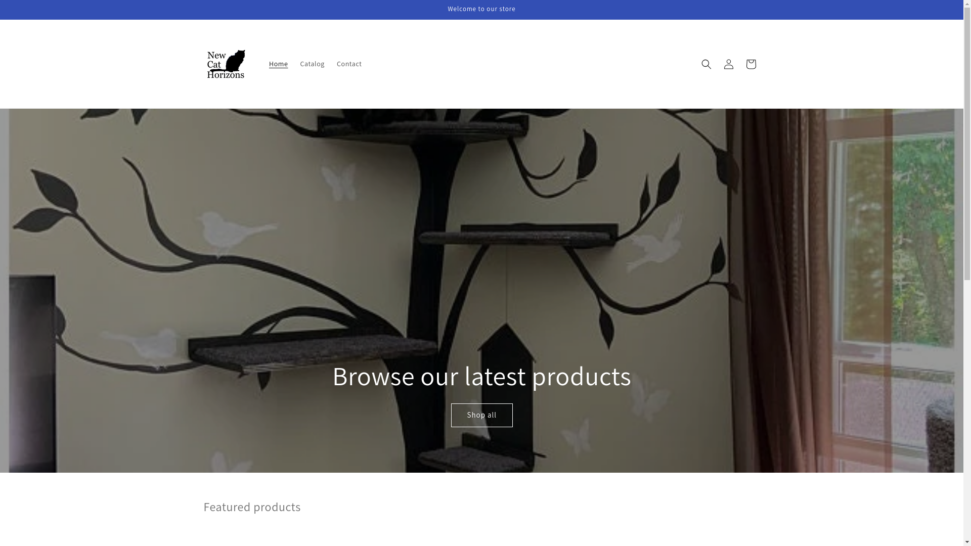 website screenshot of https://newcathorizons.com/