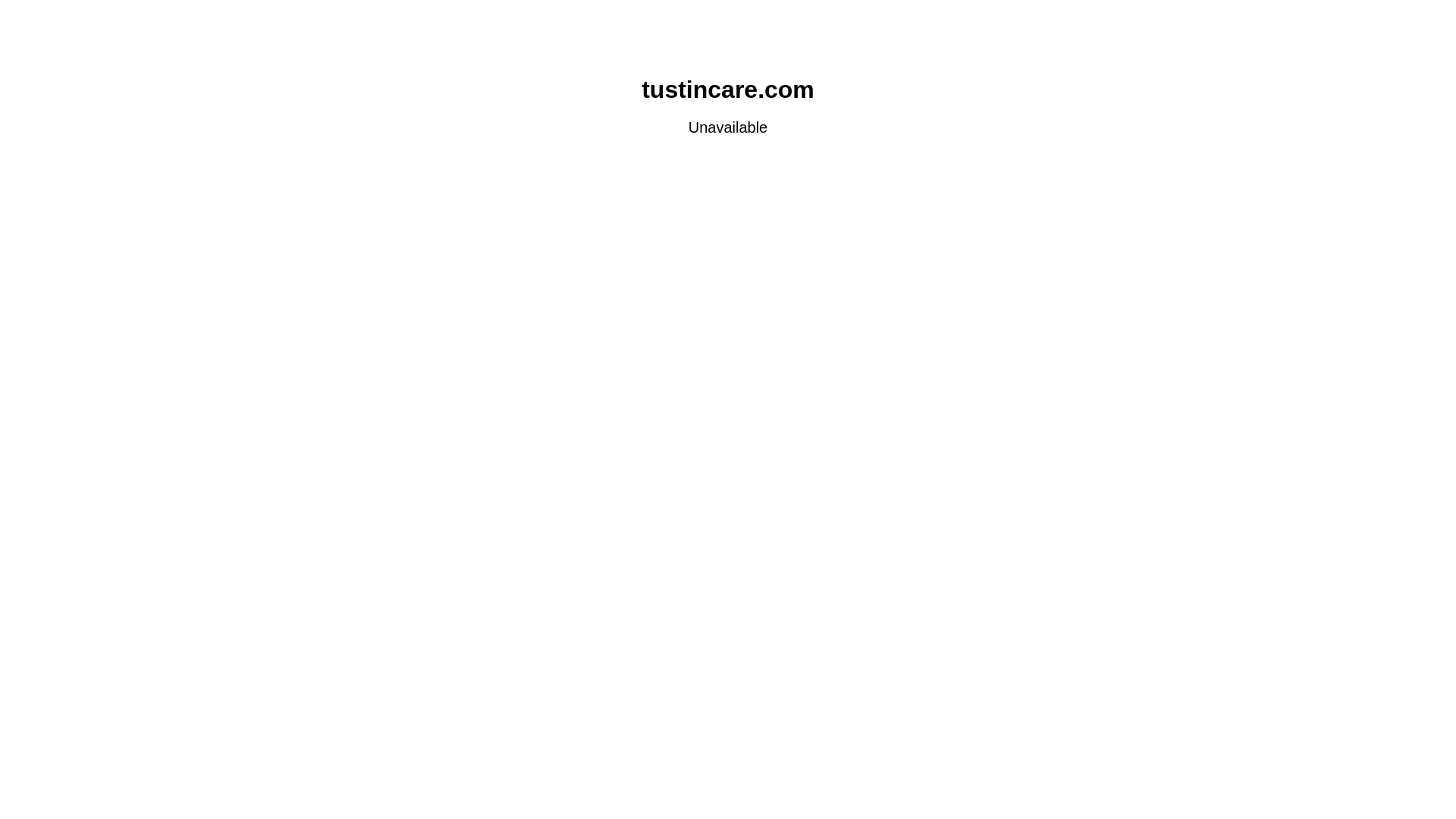 website screenshot of https://tustincare.com/