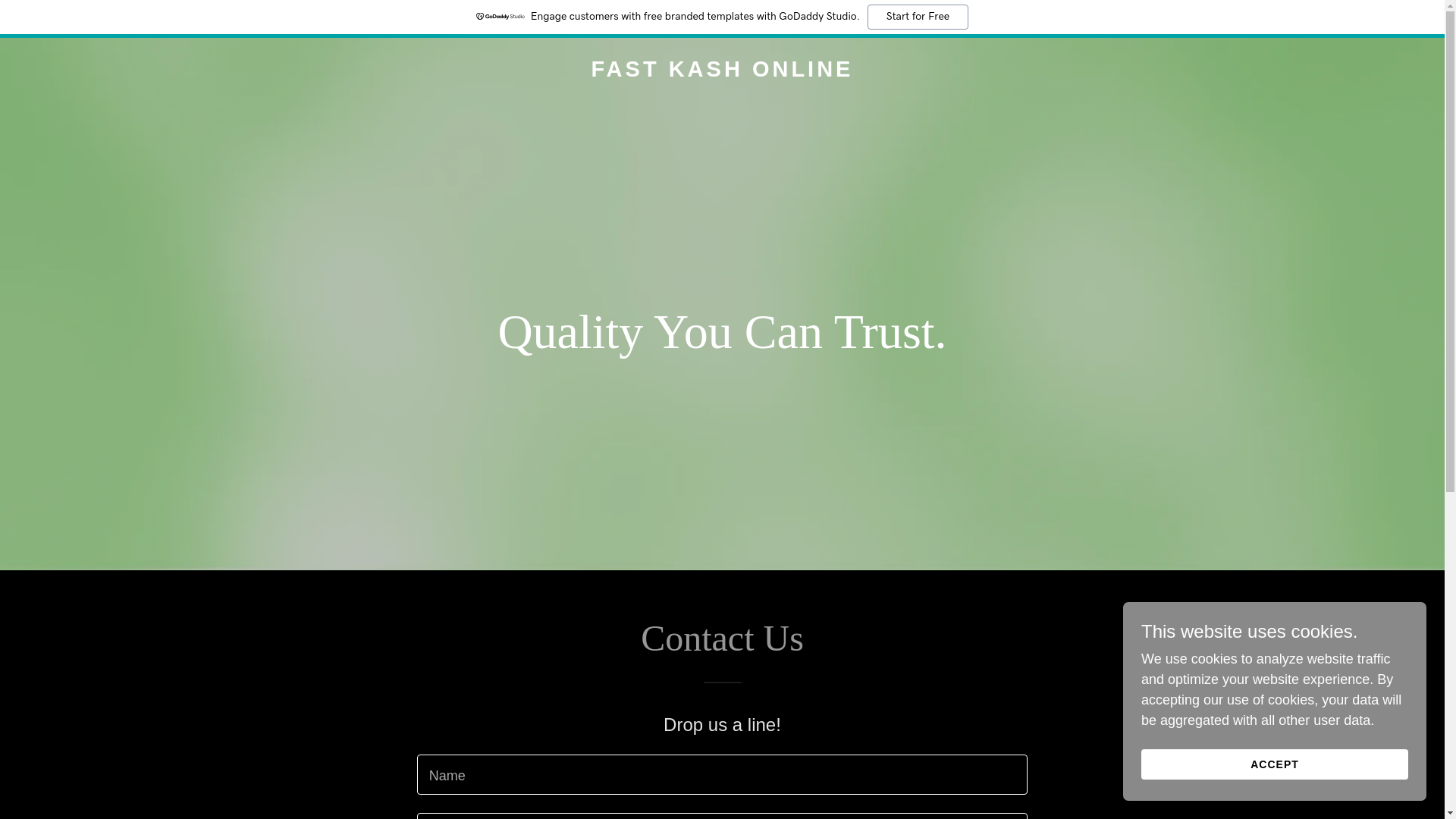 website screenshot of https://fastkashonline.com/