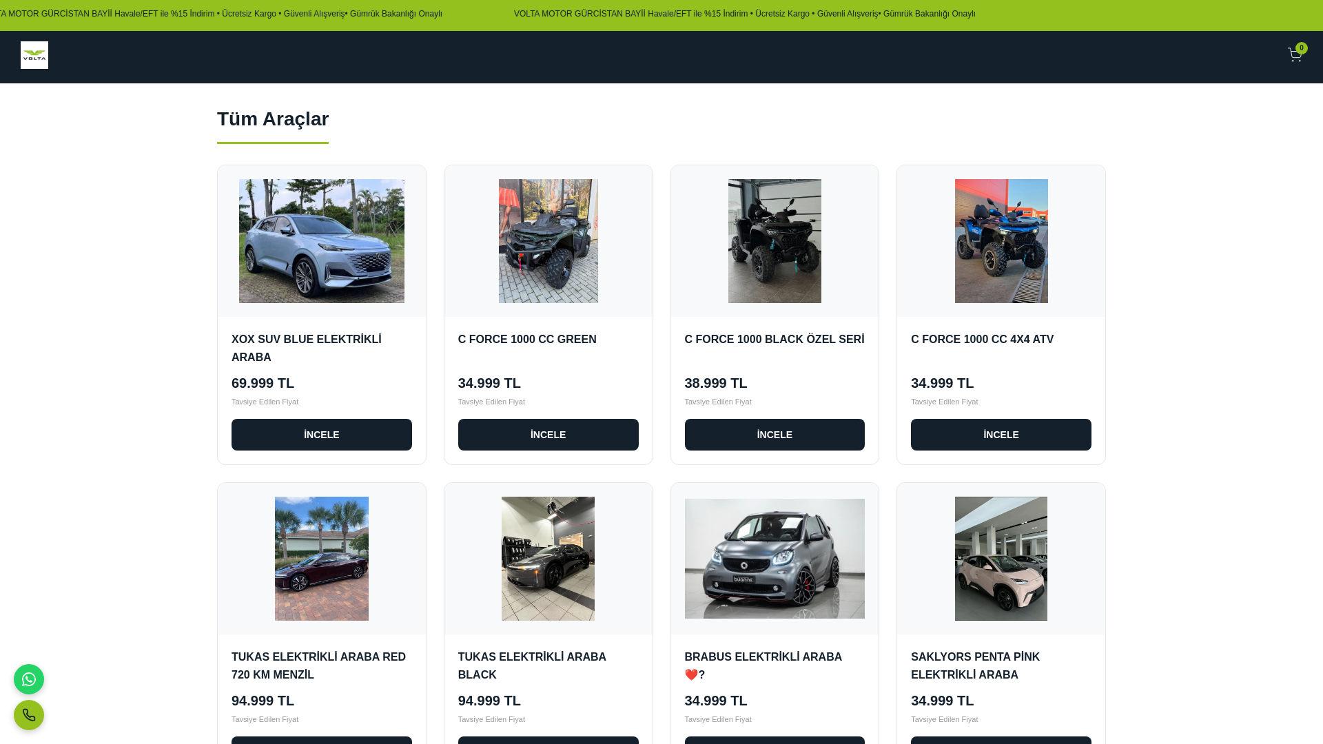 website screenshot of https://gurcistanvoltamotor.org/