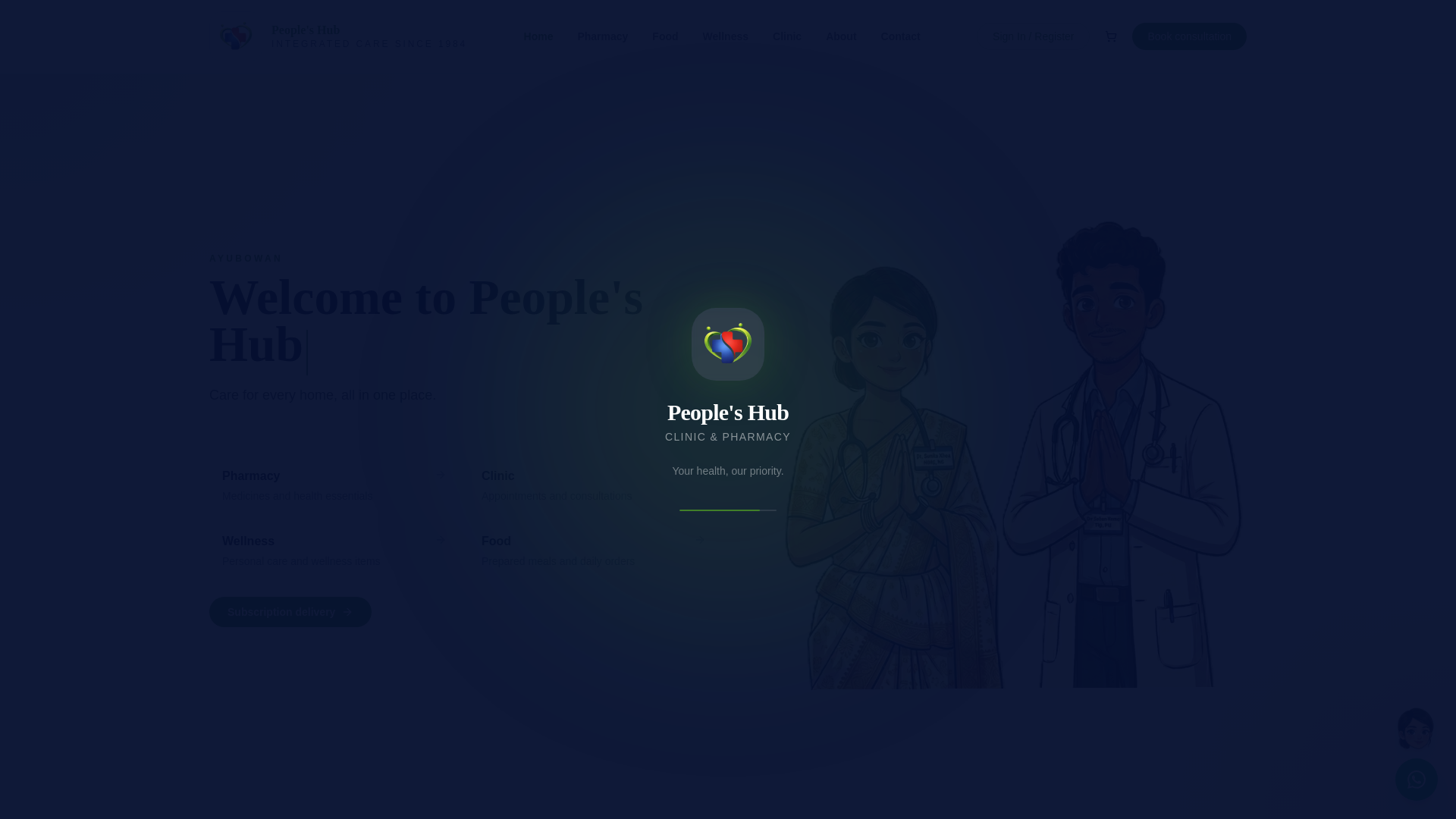 website screenshot of https://peopleshublk.com/
