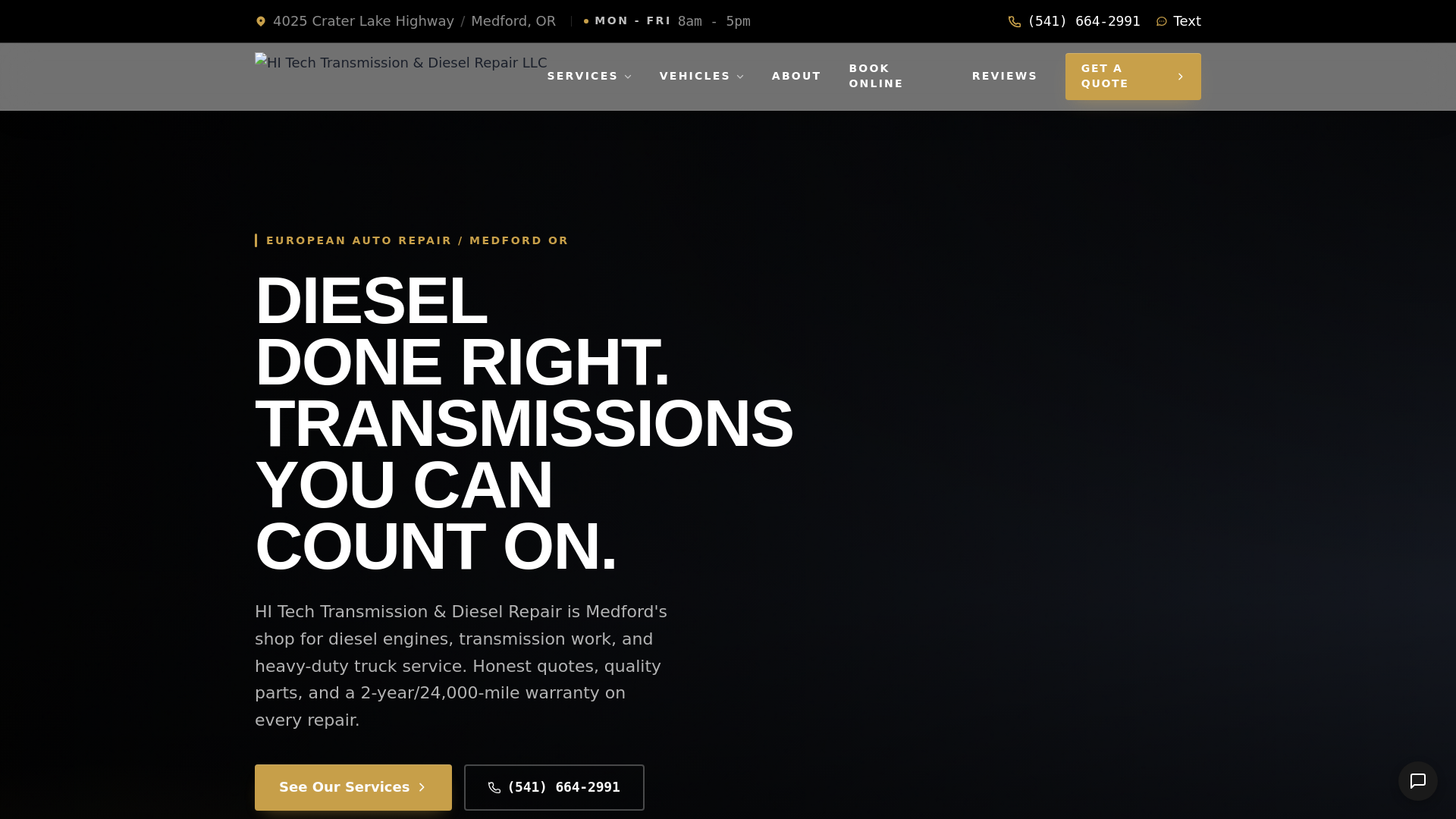 website screenshot of https://hi-tech-transmission-diesel-repair-llc-m-preview.pages.dev/