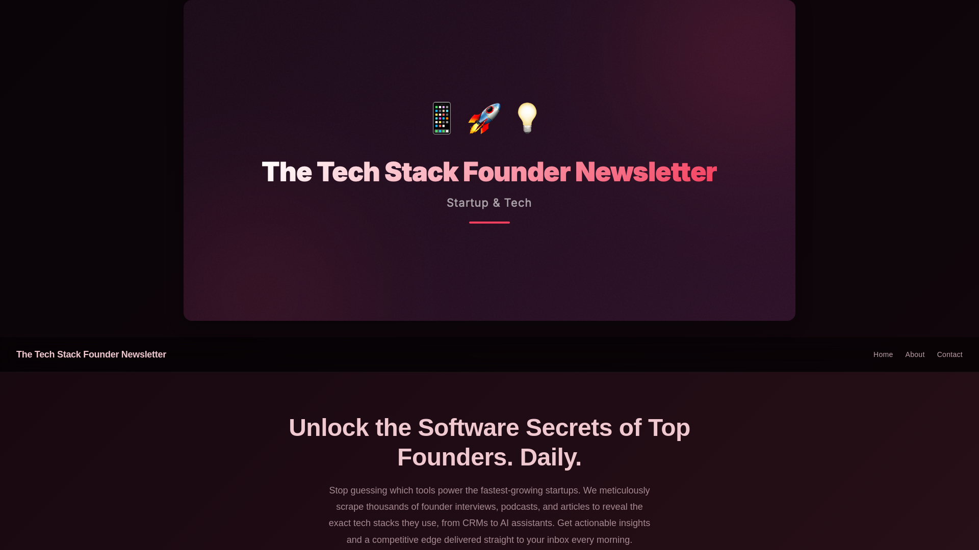 website screenshot of https://stackfounderhq.com/