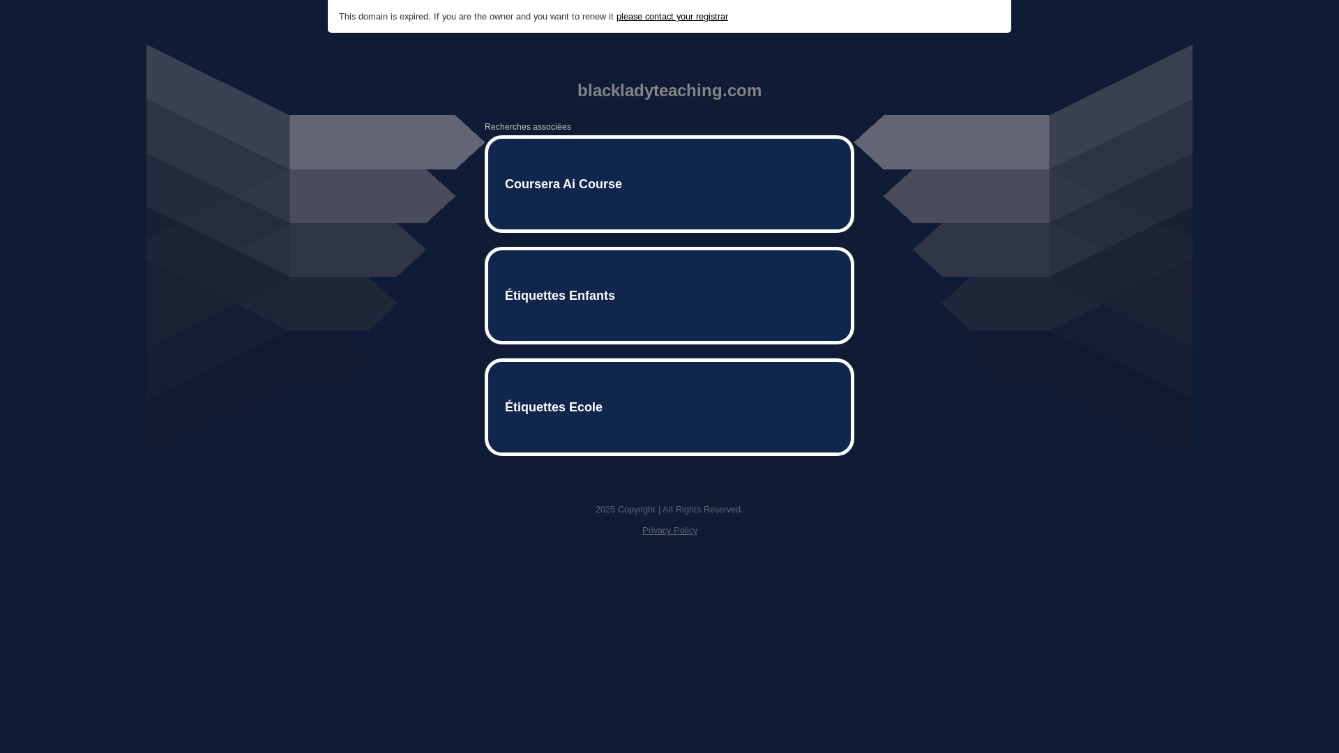 website screenshot of https://blackladyteaching.com/