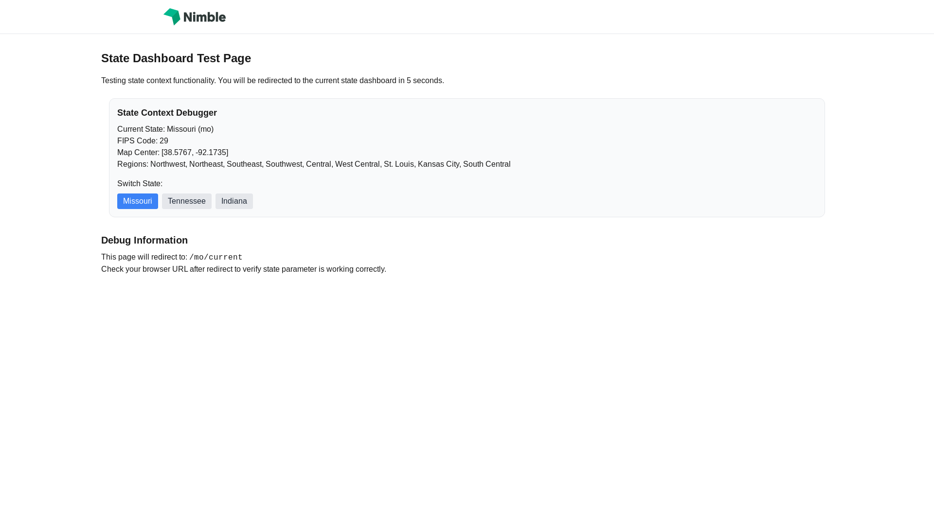 website screenshot of https://state-dashboard-ez1.pages.dev/